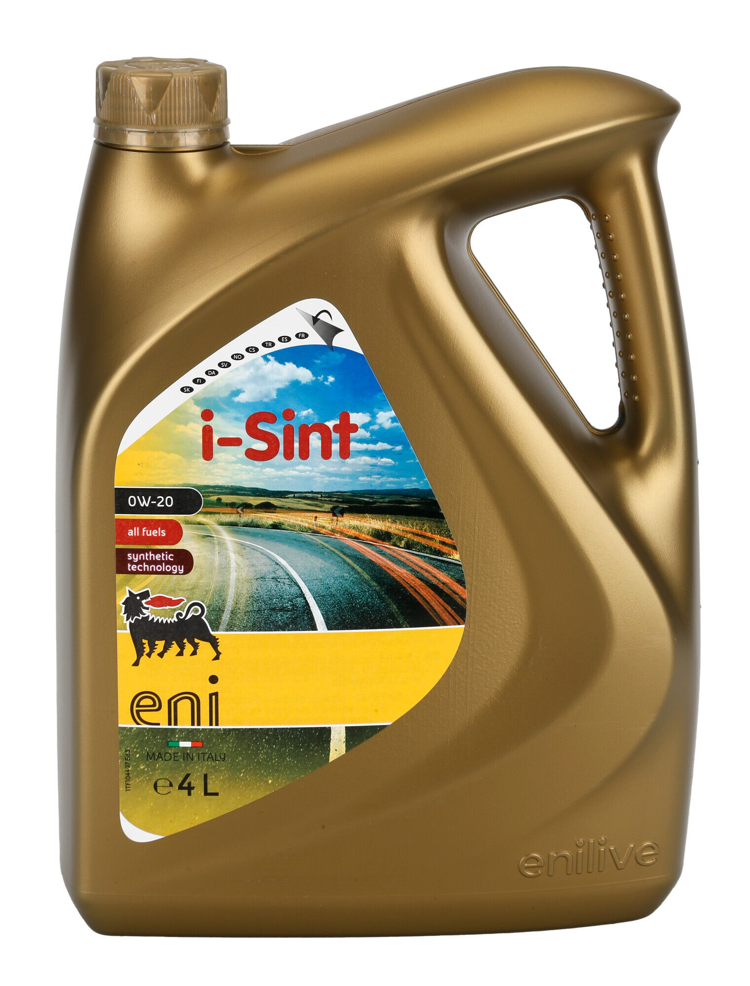 Eni i-Sint 0W-20, olio motore auto - 4 L