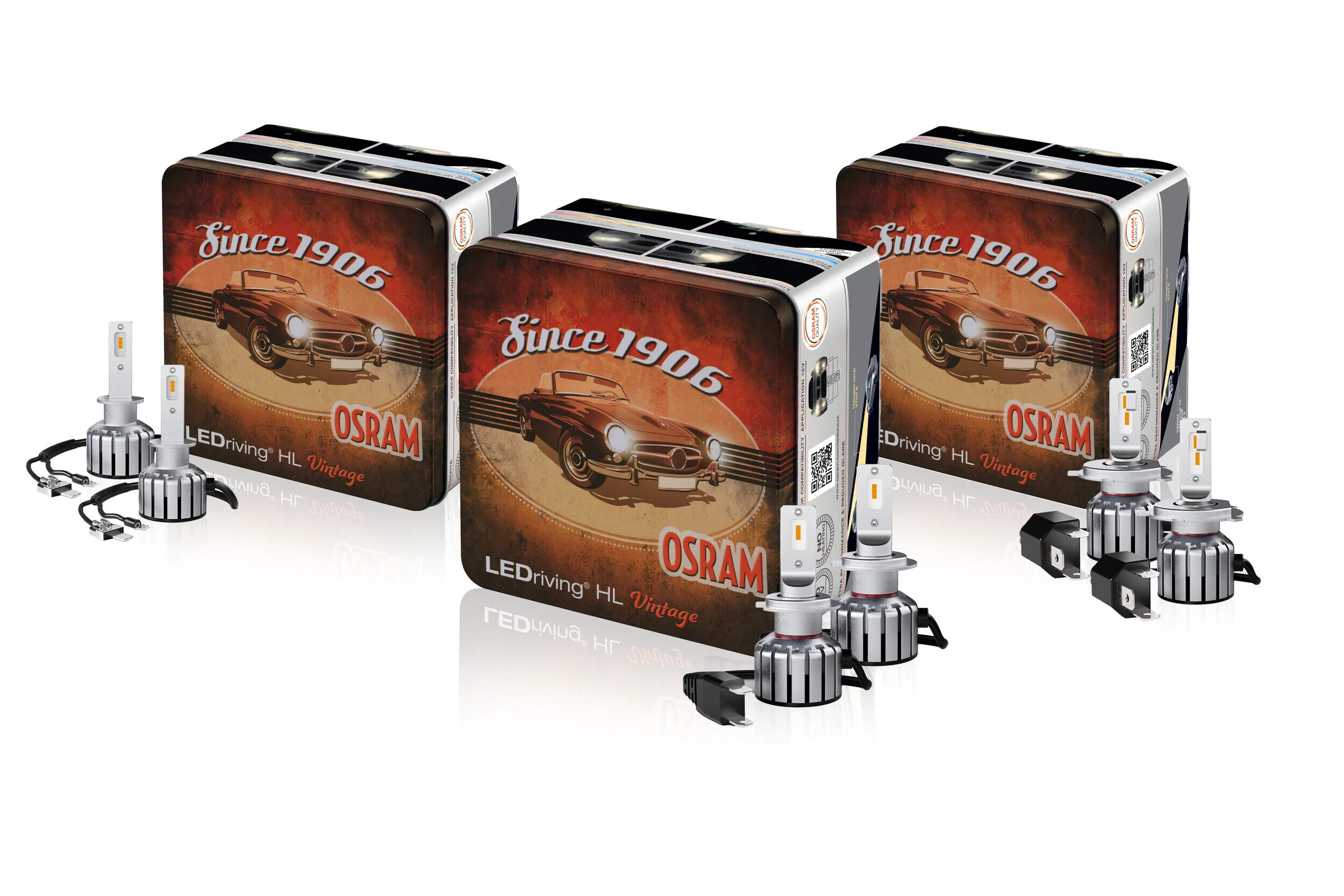 12V LEDriving HL Vintage - (H1) - 13W - P14,5s - 2 pz - Scatola - immagine 3