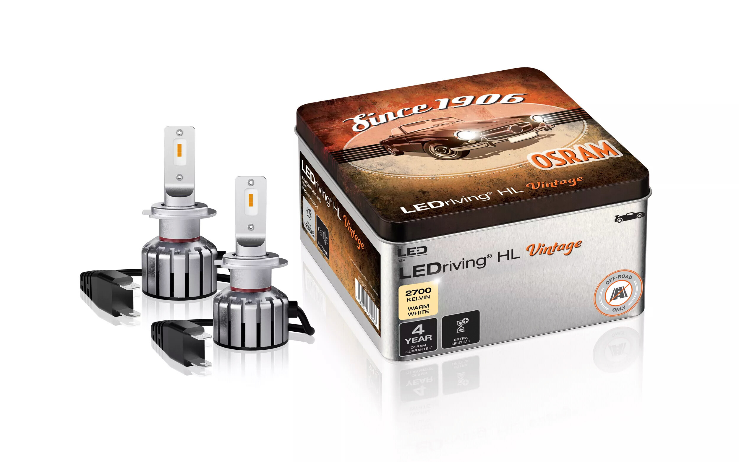 12V LEDriving HL Vintage - (H7-H18) - 19W - PX26d/PY26d-1 - 2 pz - Scatola - immagine 2