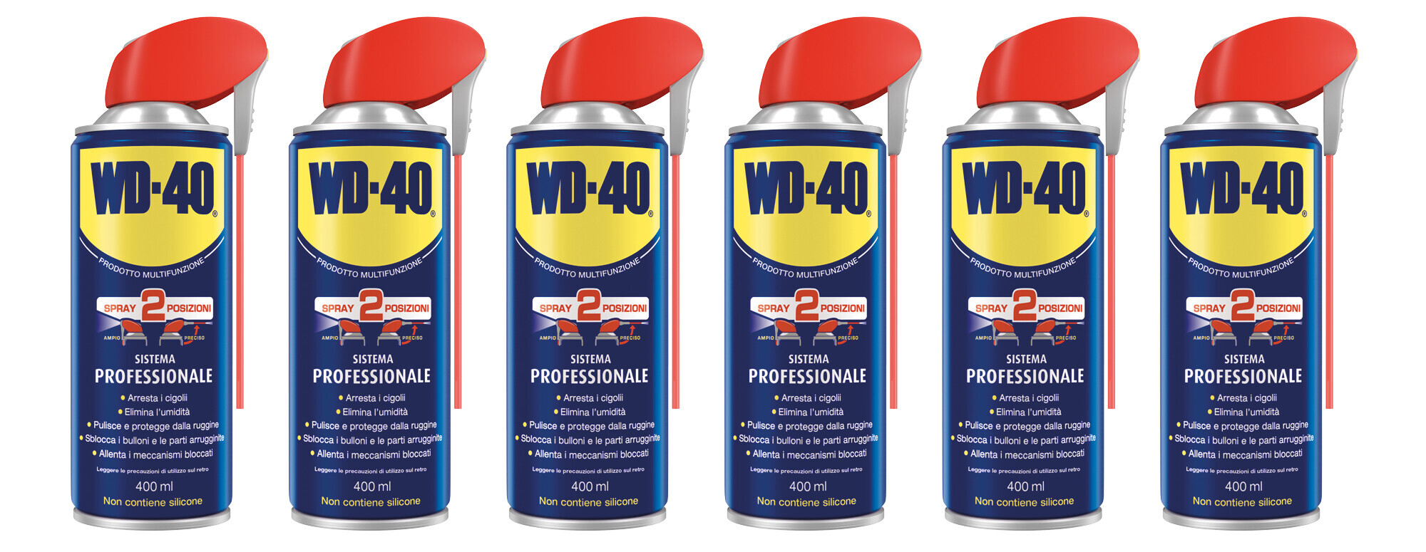 Promozione 6 x 400 ml WD-40 Sistema Professionale + 1 T-Shirt in omaggio