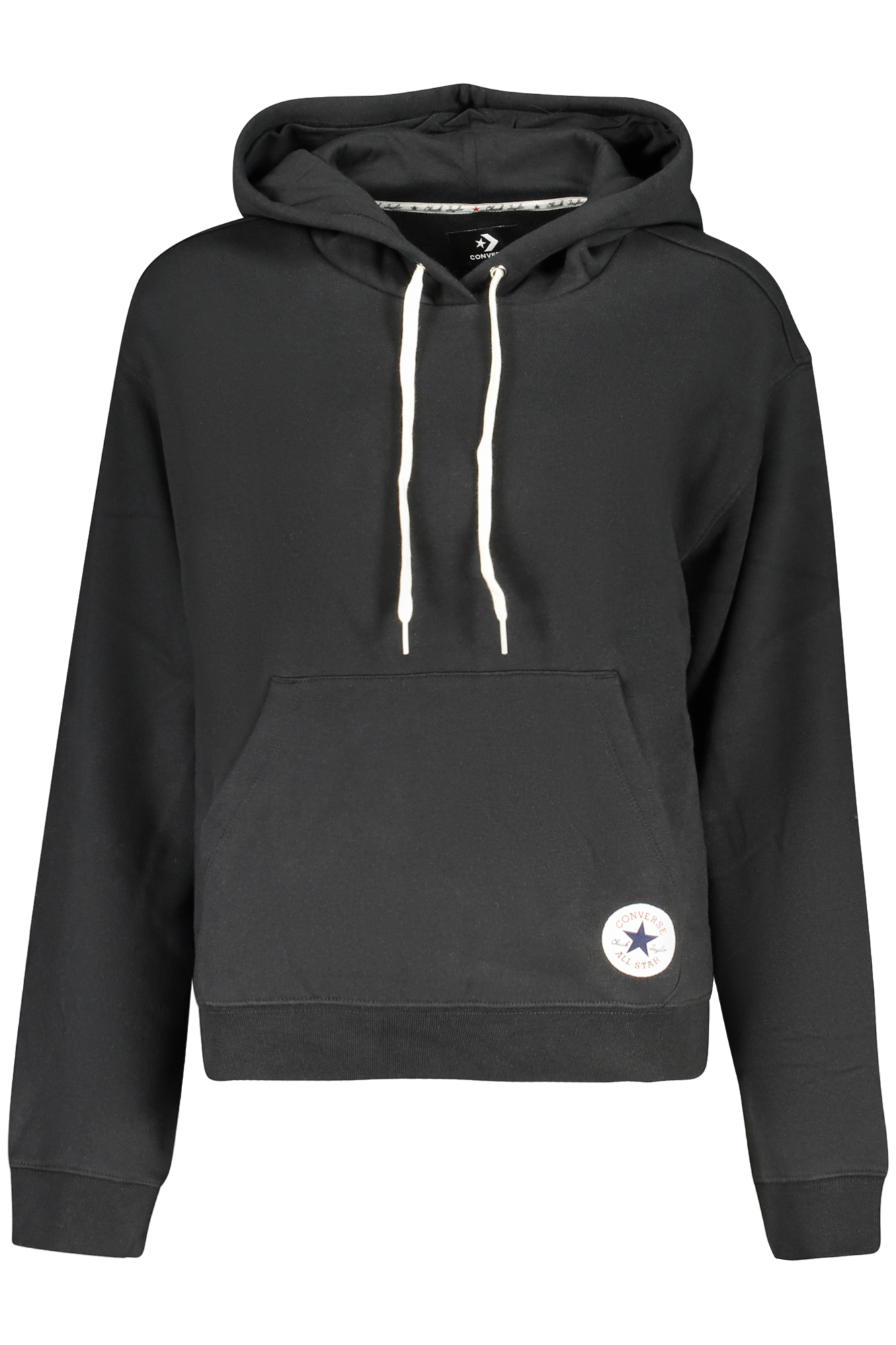 CONVERSE FELPA SENZA ZIP DONNA - Nero