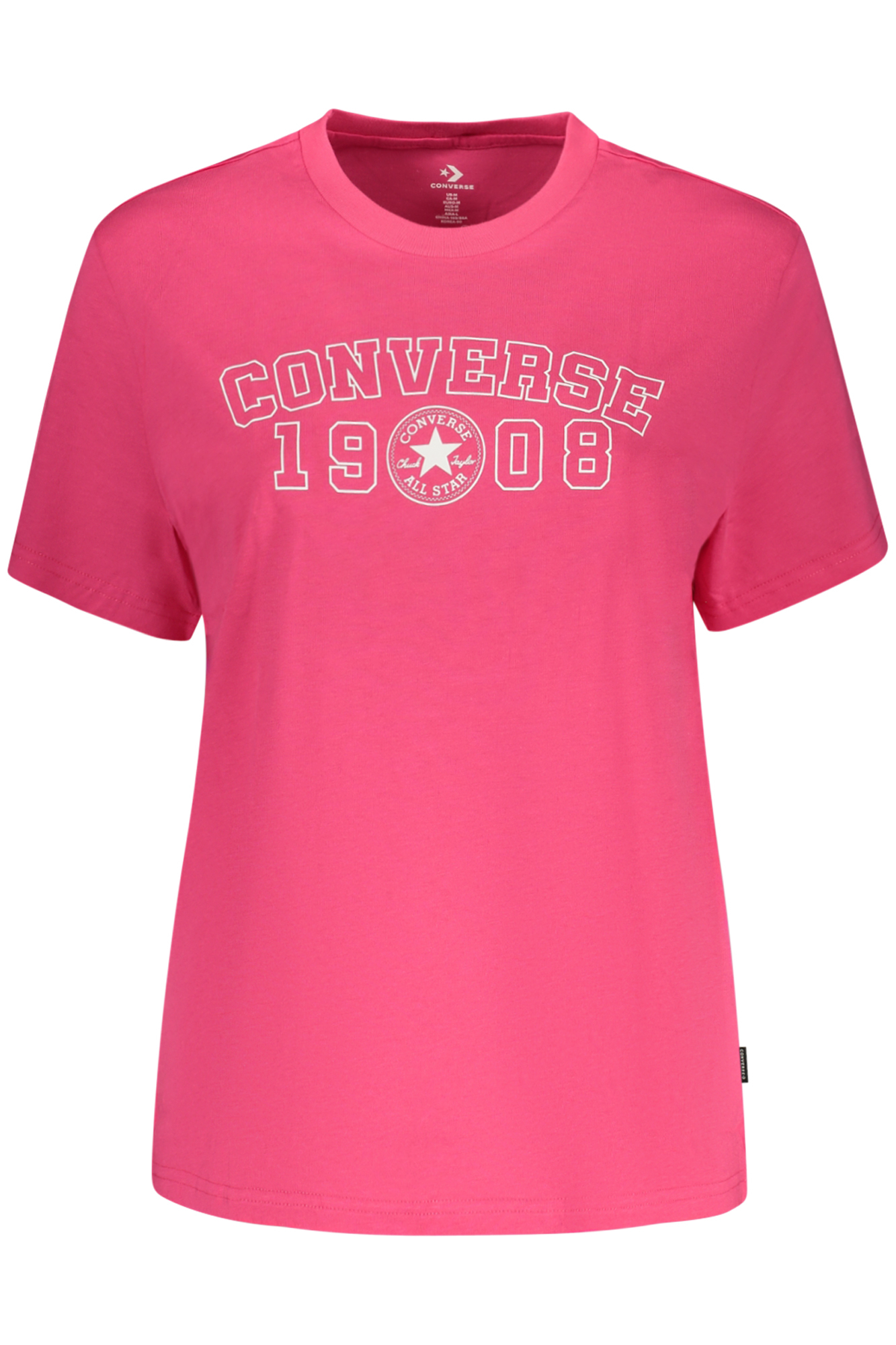 CONVERSE T-SHIRT MANICHE CORTE DONNA - Rosa