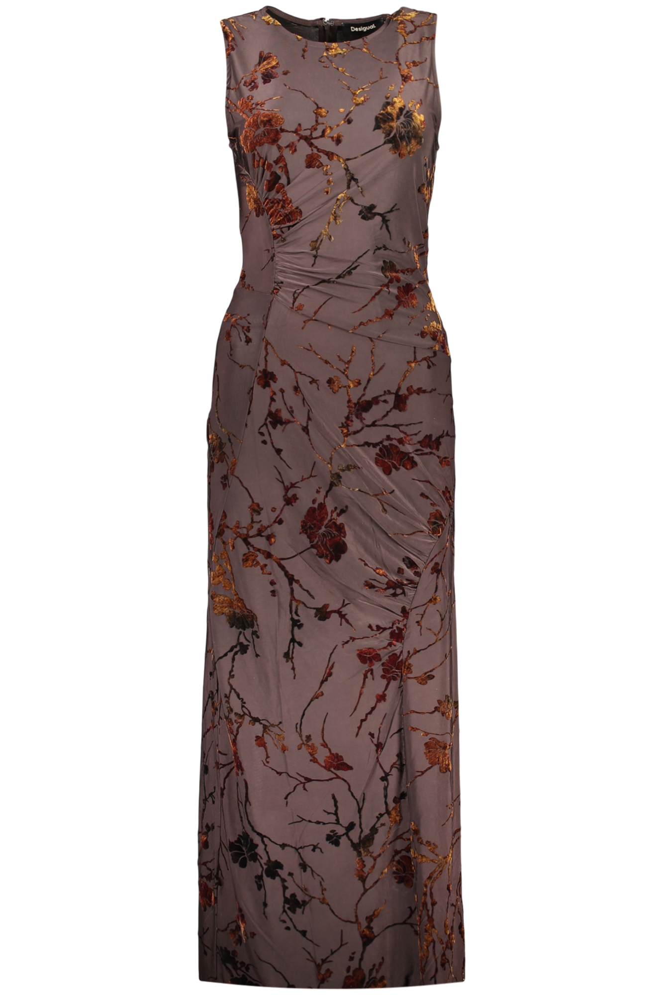 DESIGUAL ABITO LUNGO DONNA - Marrone