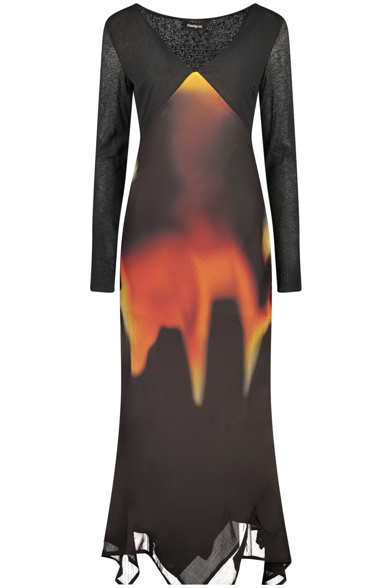 DESIGUAL ABITO LUNGO DONNA - Nero
