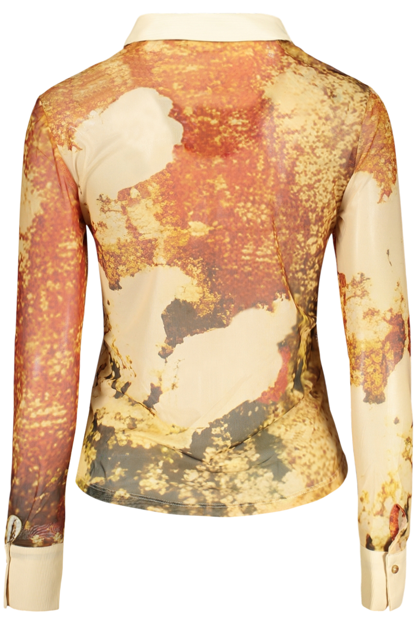 DESIGUAL CAMICIA MANICHE LUNGHE DONNA - Beige - immagine 2