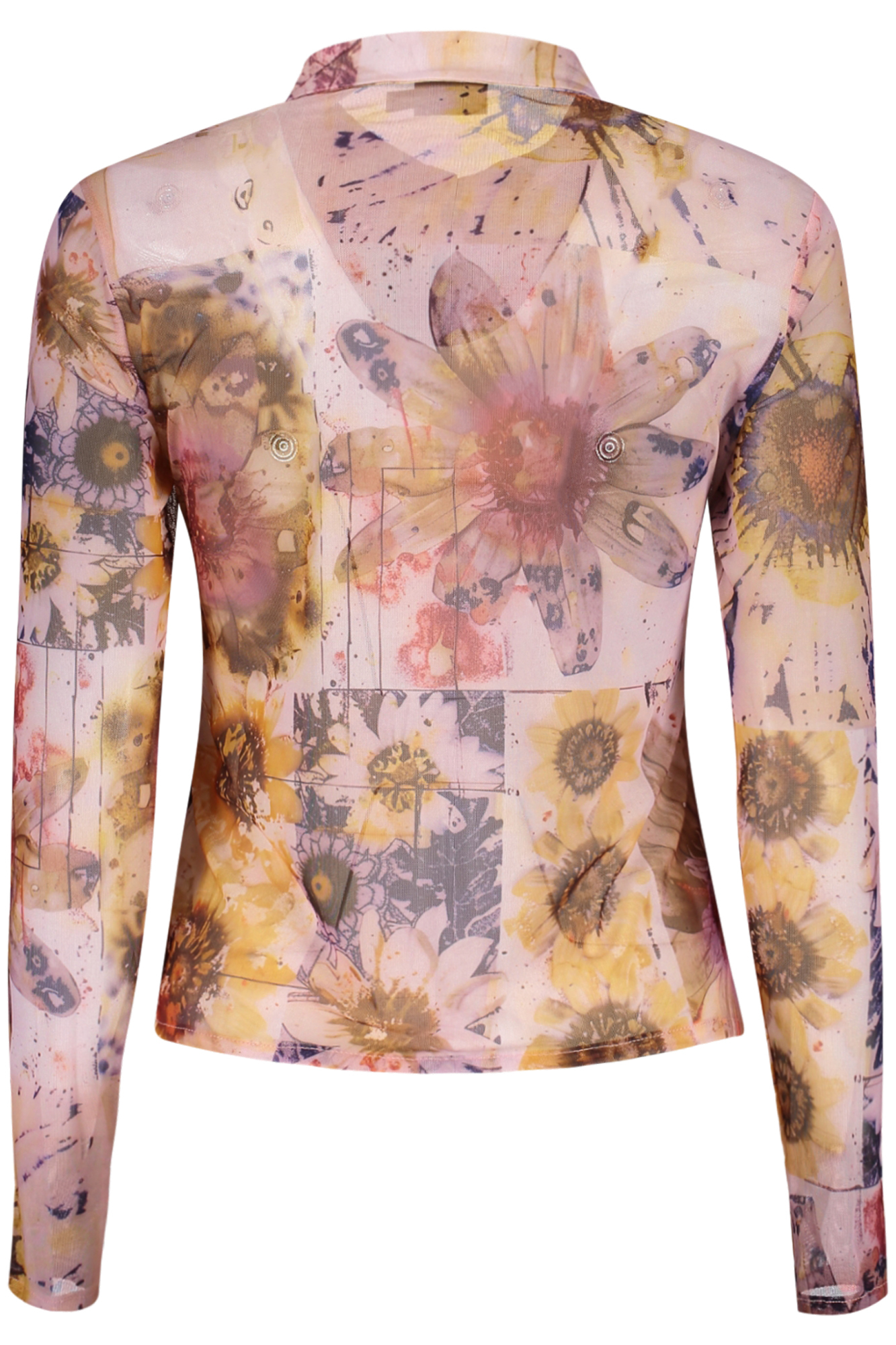 DESIGUAL CAMICIA MANICHE LUNGHE DONNA - Rosa - immagine 2