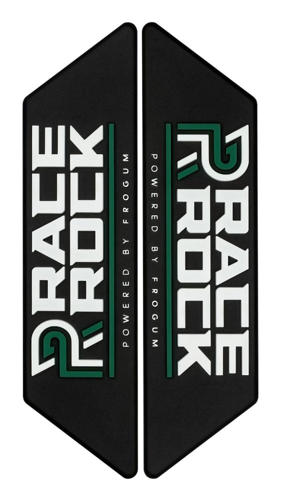 Coppia emblemi Race Rock TPE verde