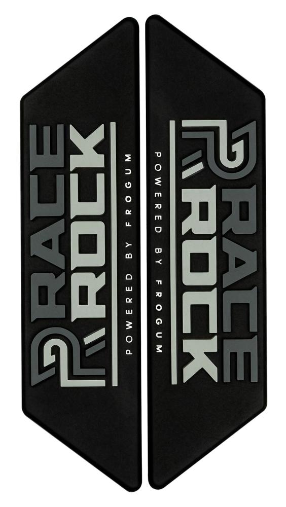 Coppia emblemi Race Rock TPE grigio