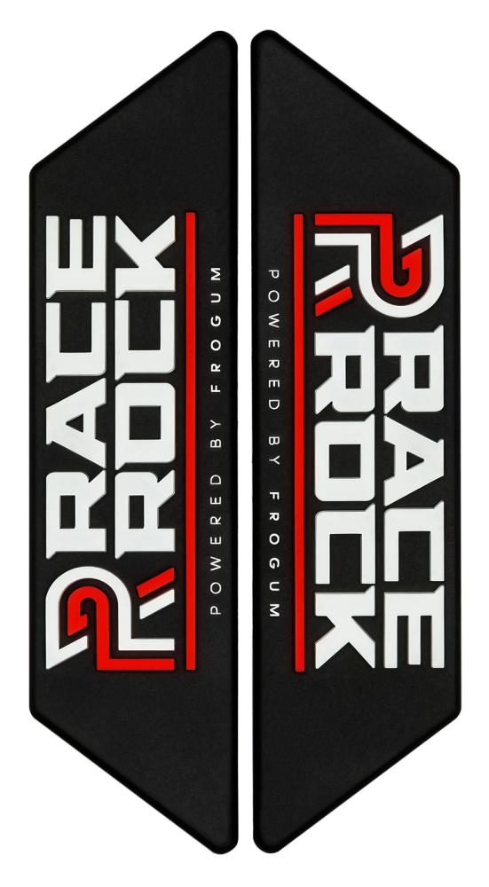 Coppia emblemi Race Rock TPE rosso