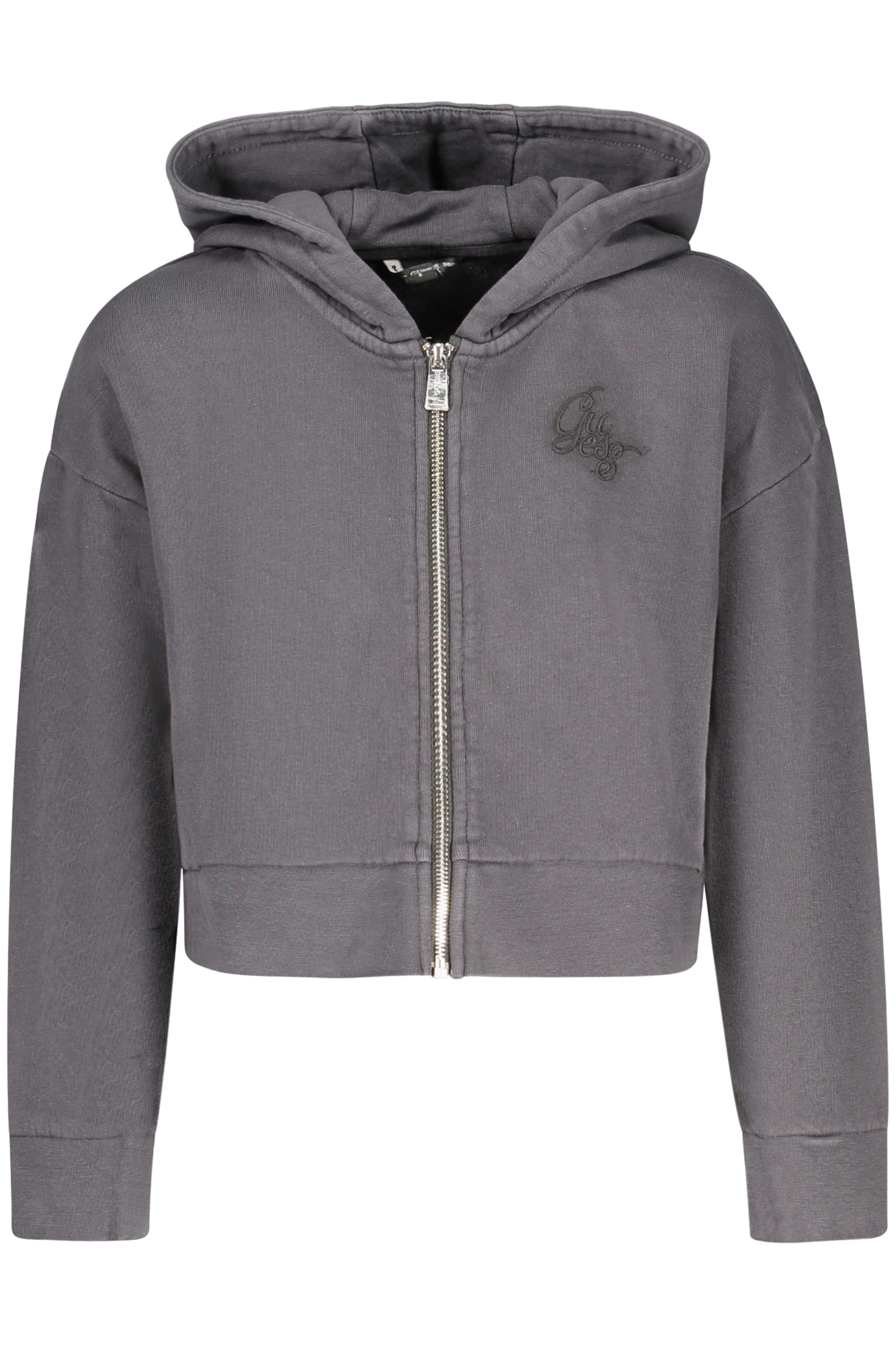 GUESS JEANS FELPA CON ZIP BAMBINA - Nero