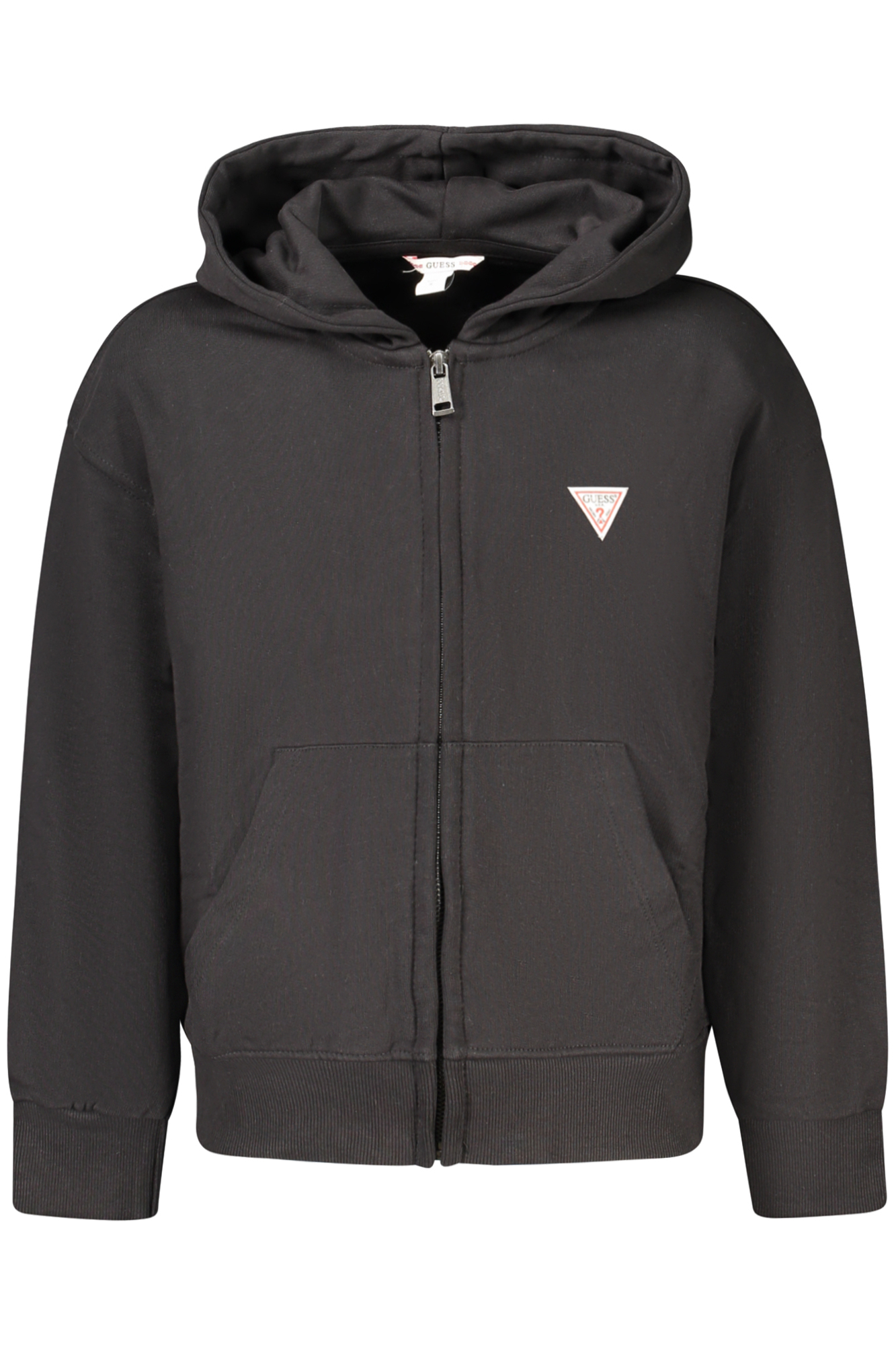 GUESS JEANS FELPA CON ZIP BAMBINO - Nero
