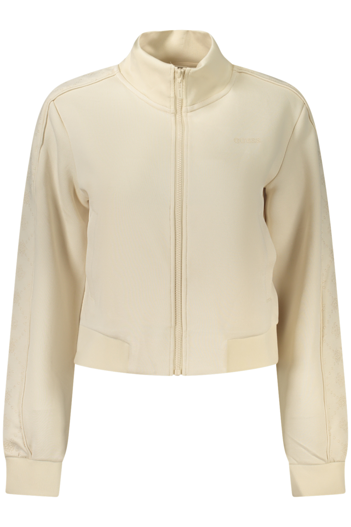 GUESS JEANS FELPA CON ZIP DONNA - Beige