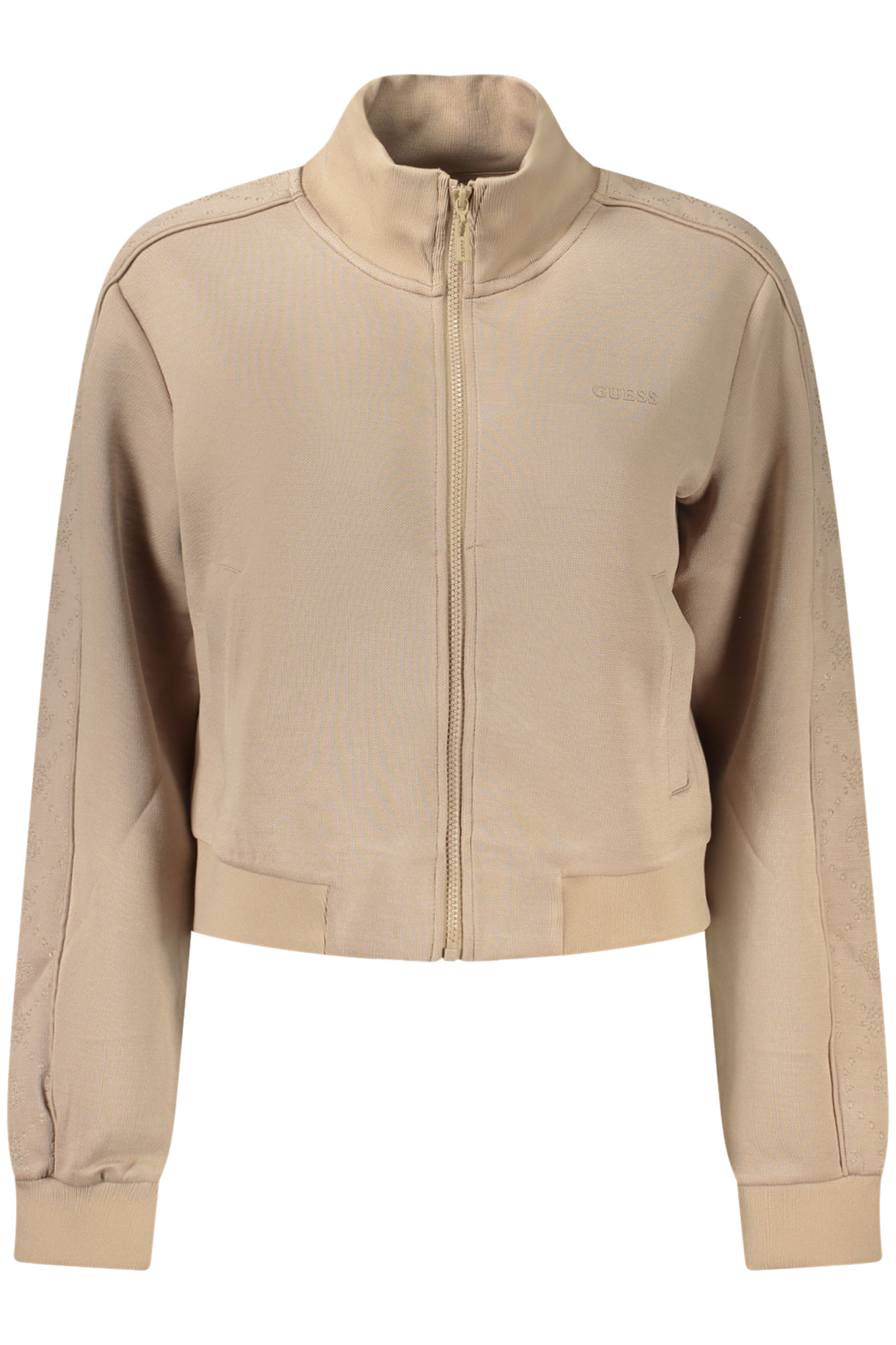 GUESS JEANS FELPA CON ZIP DONNA - Beige