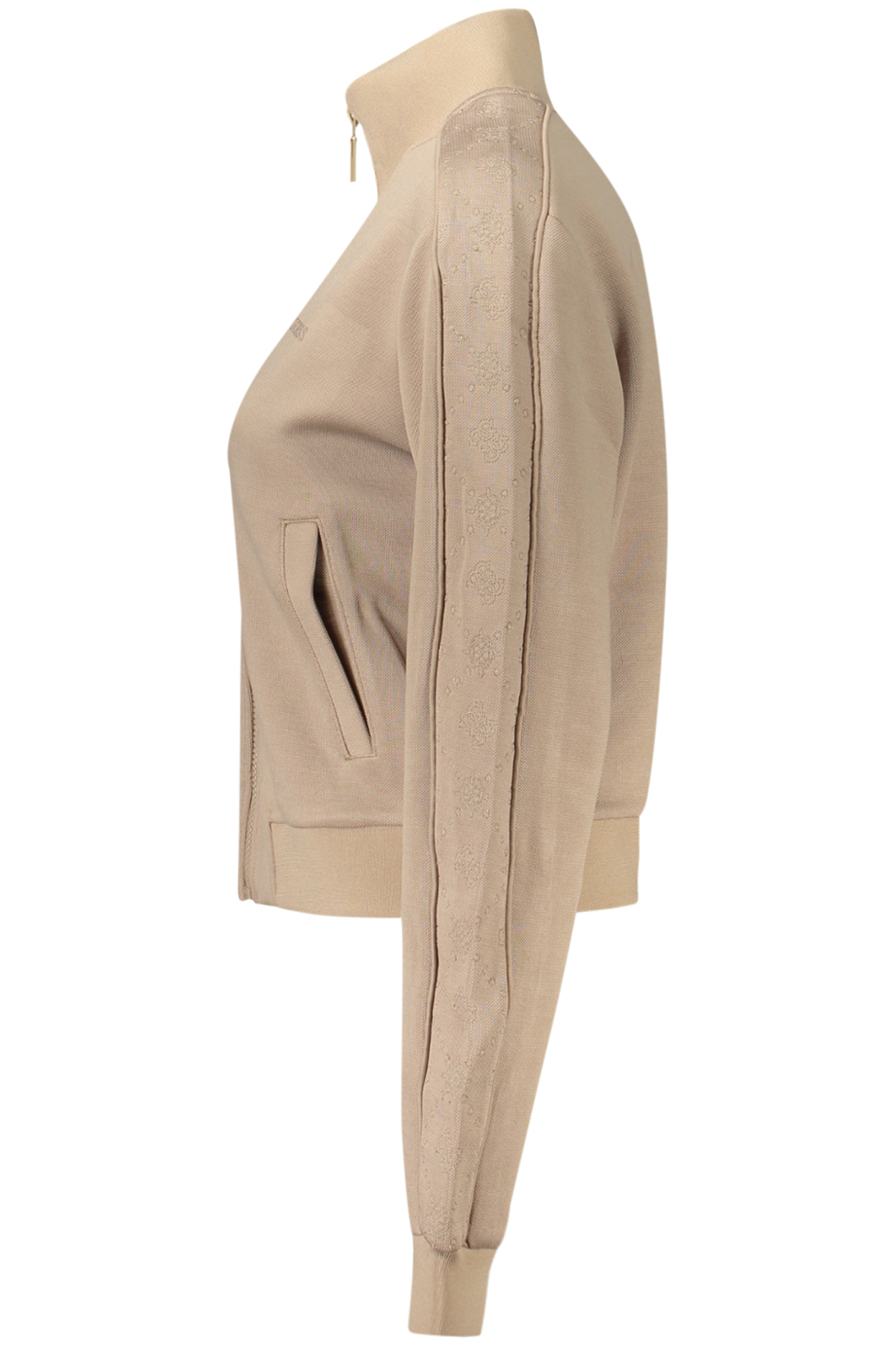 GUESS JEANS FELPA CON ZIP DONNA - Beige - immagine 3