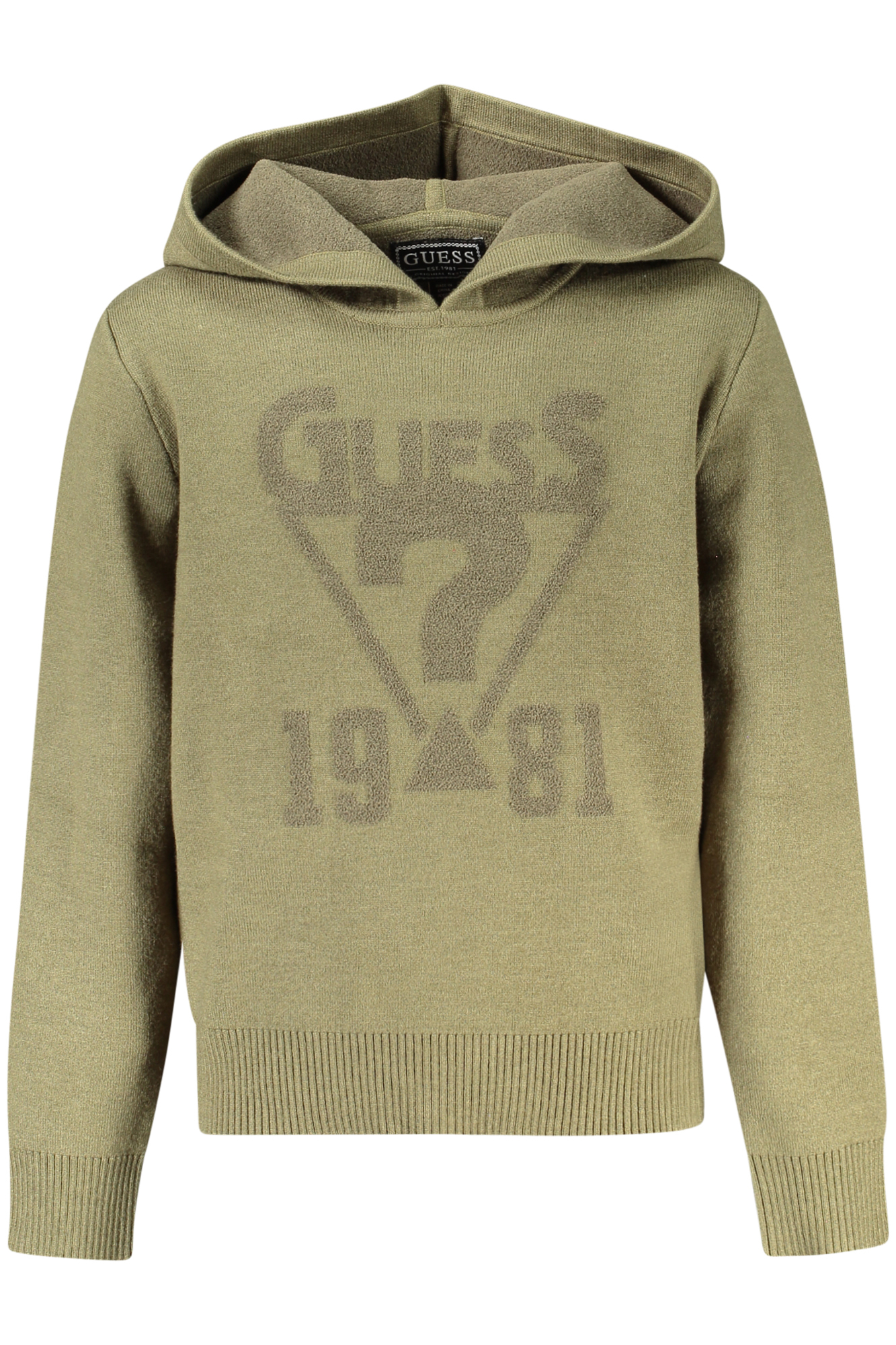 GUESS JEANS FELPA SENZA ZIP BAMBINO - Verde