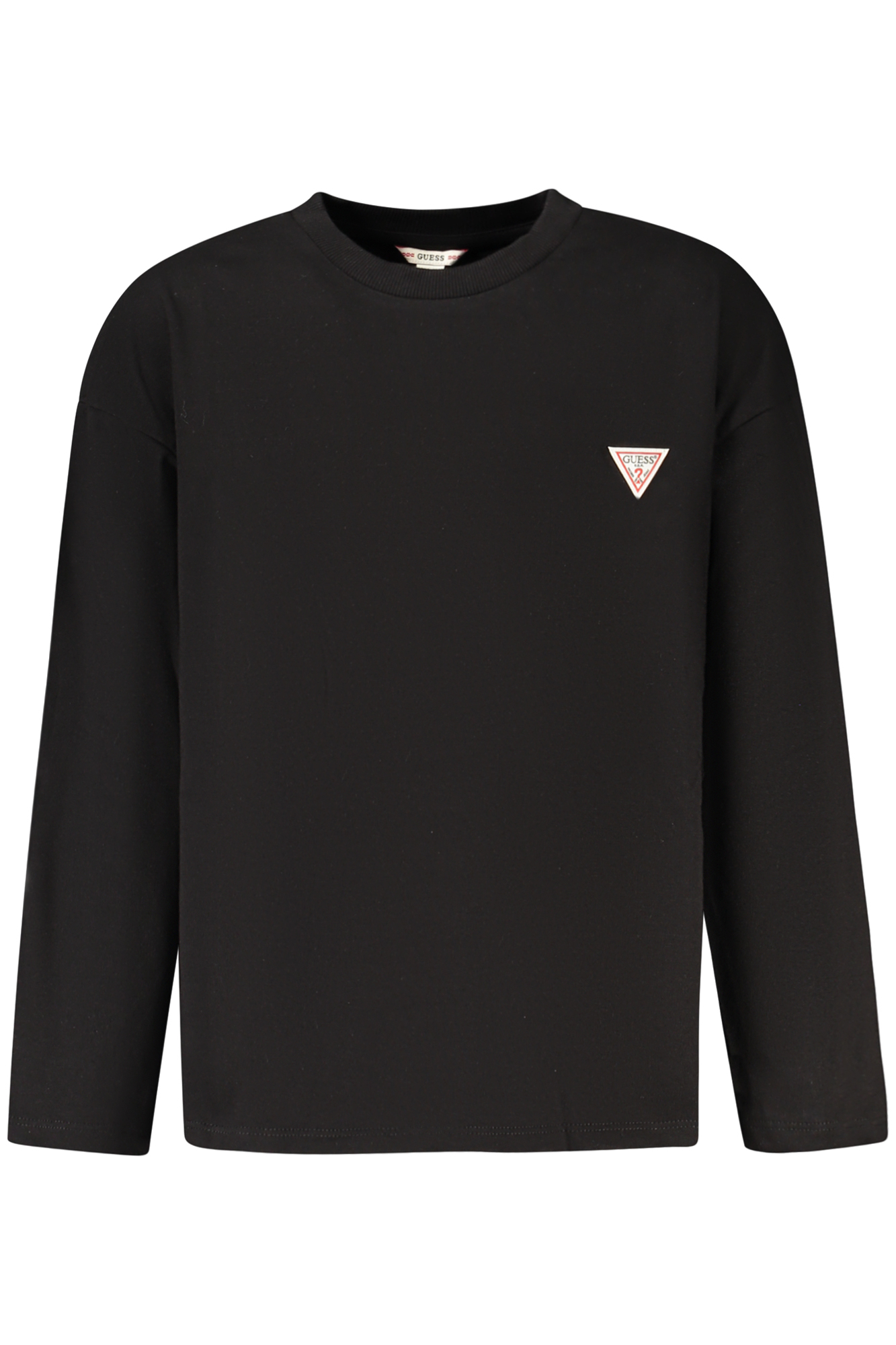 GUESS JEANS T-SHIRT MANICHE LUNGHE BAMBINO - Nero