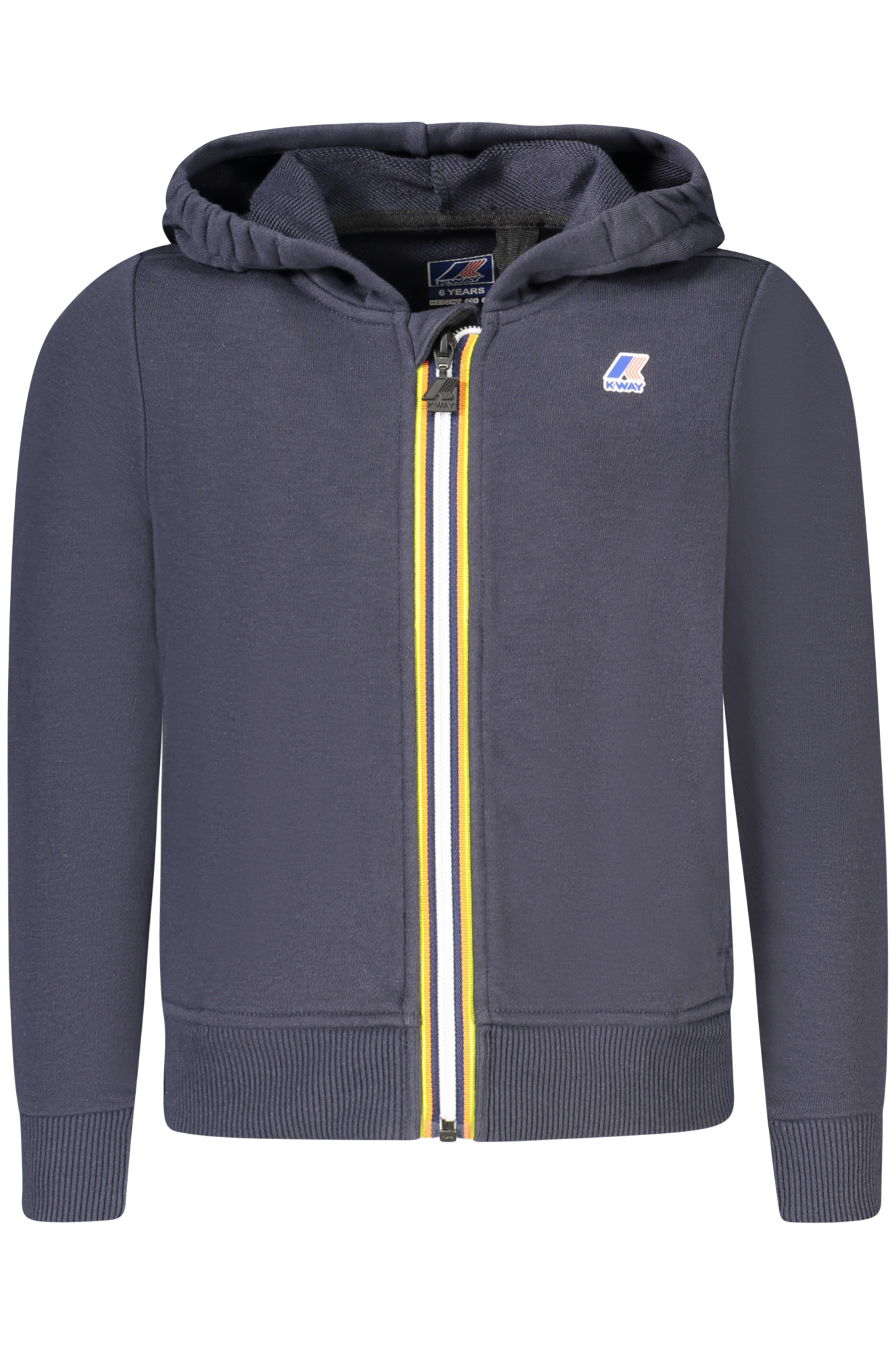 K-WAY FELPA CON ZIP BAMBINO - Blu