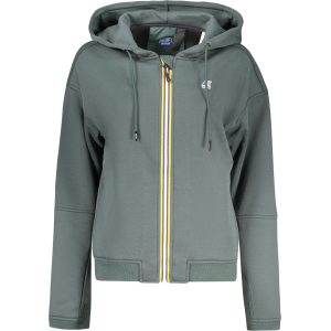 K-WAY FELPA CON ZIP DONNA - Verde