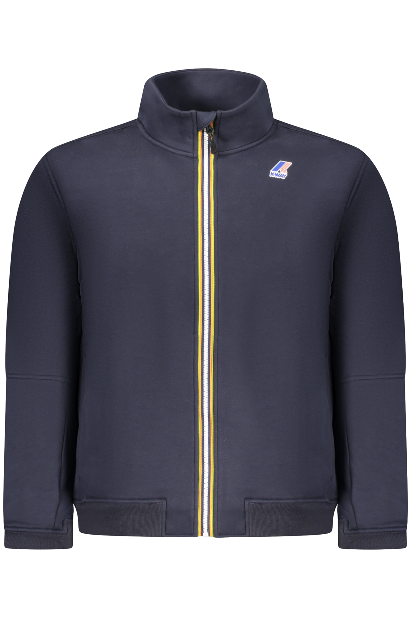 K-WAY FELPA CON ZIP UOMO - Blu