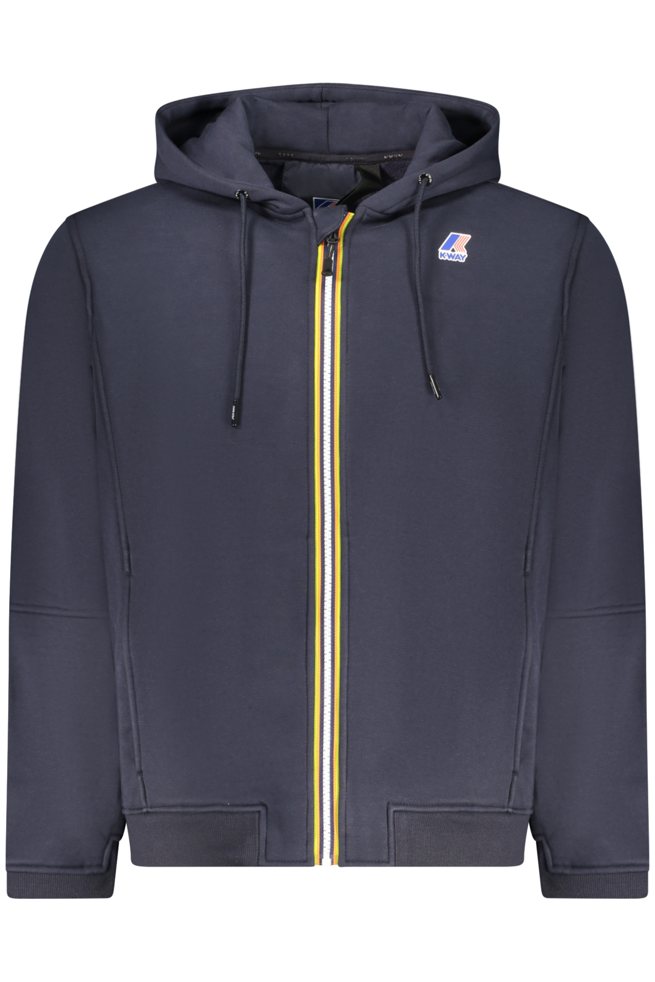 K-WAY FELPA CON ZIP UOMO - Blu