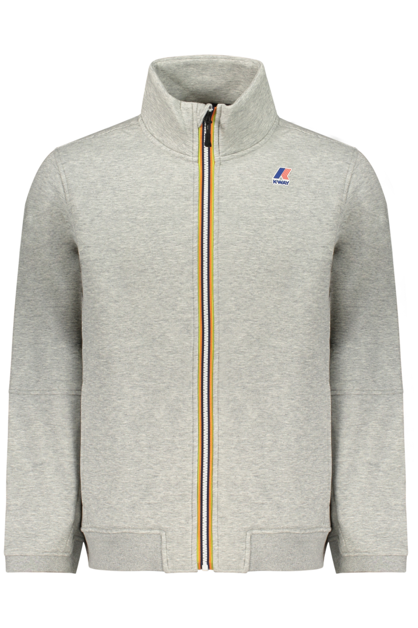 K-WAY FELPA CON ZIP UOMO - Grigio