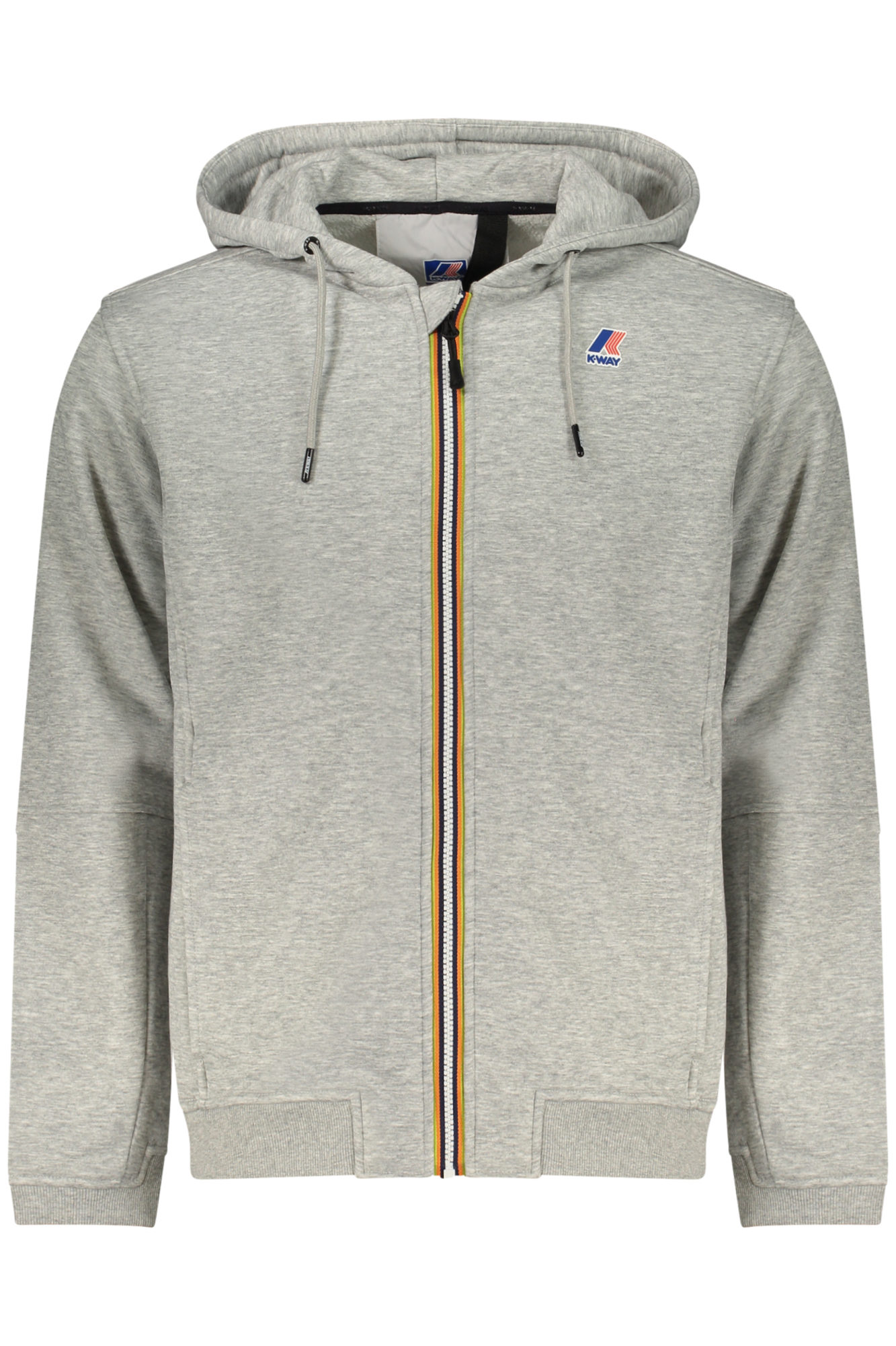 K-WAY FELPA CON ZIP UOMO - Grigio