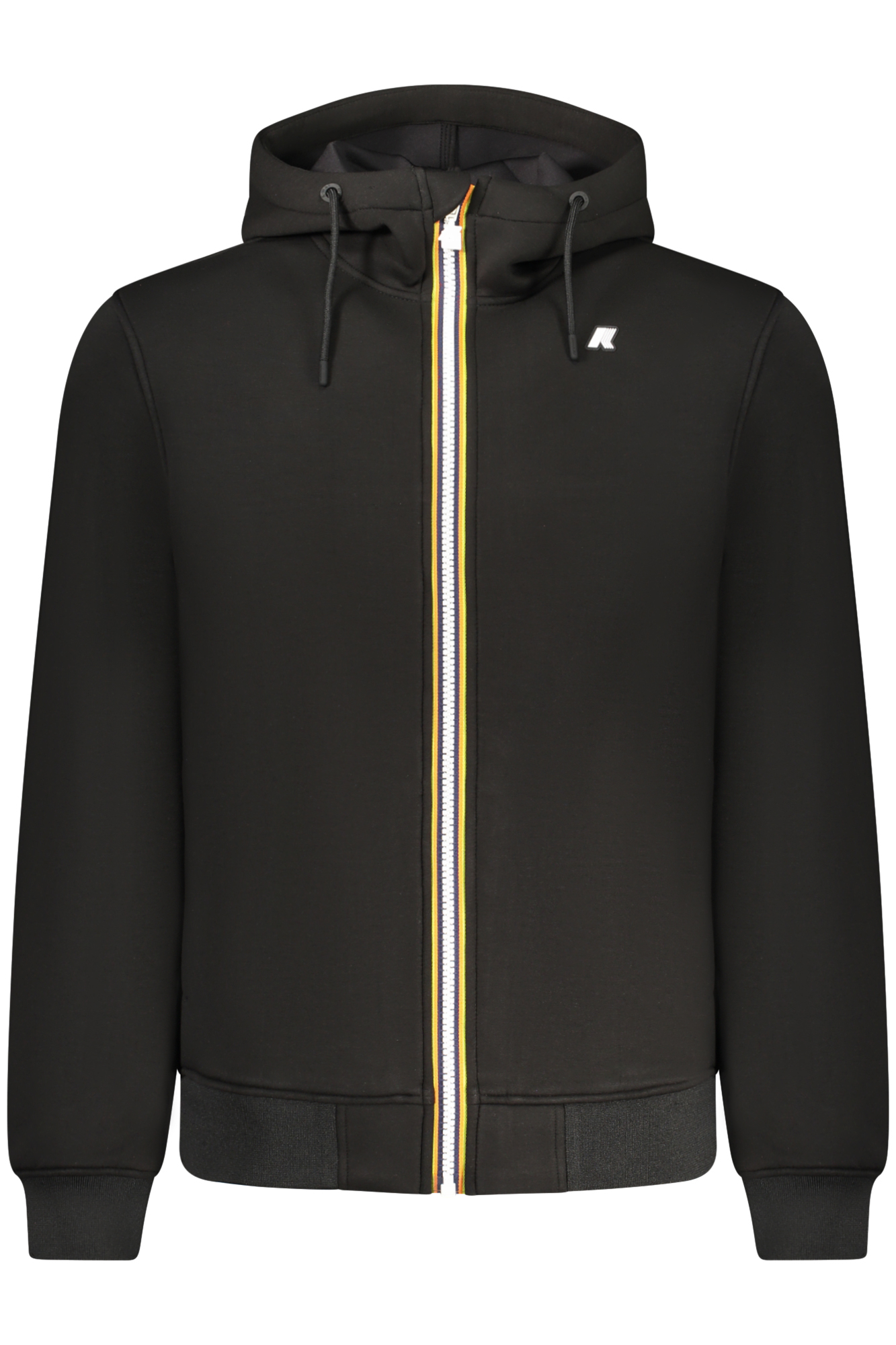 K-WAY FELPA CON ZIP UOMO - Nero
