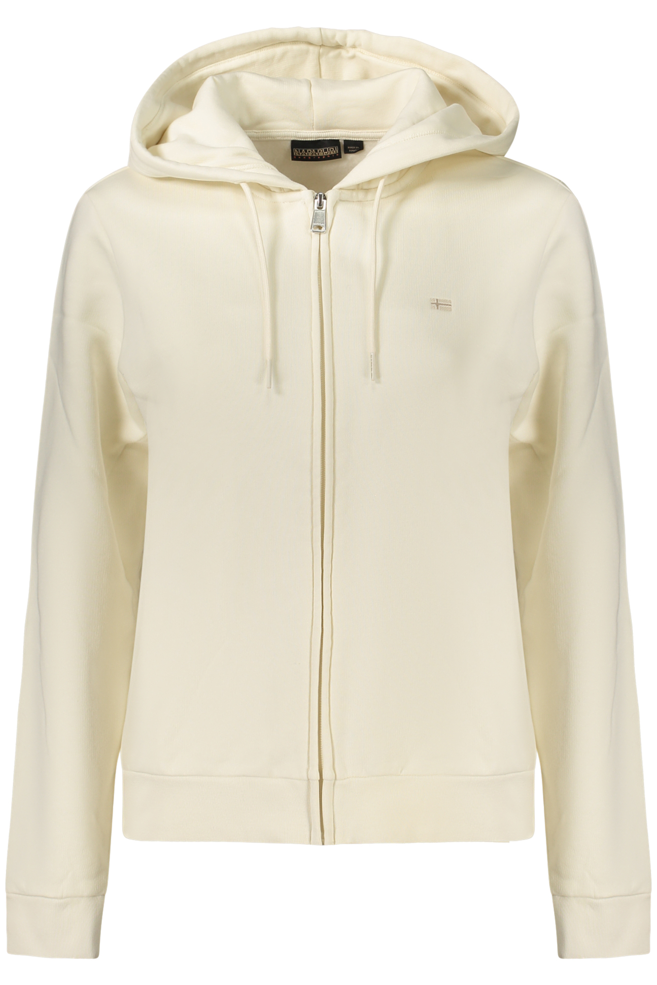 NAPAPIJRI FELPA CON ZIP DONNA - Bianco