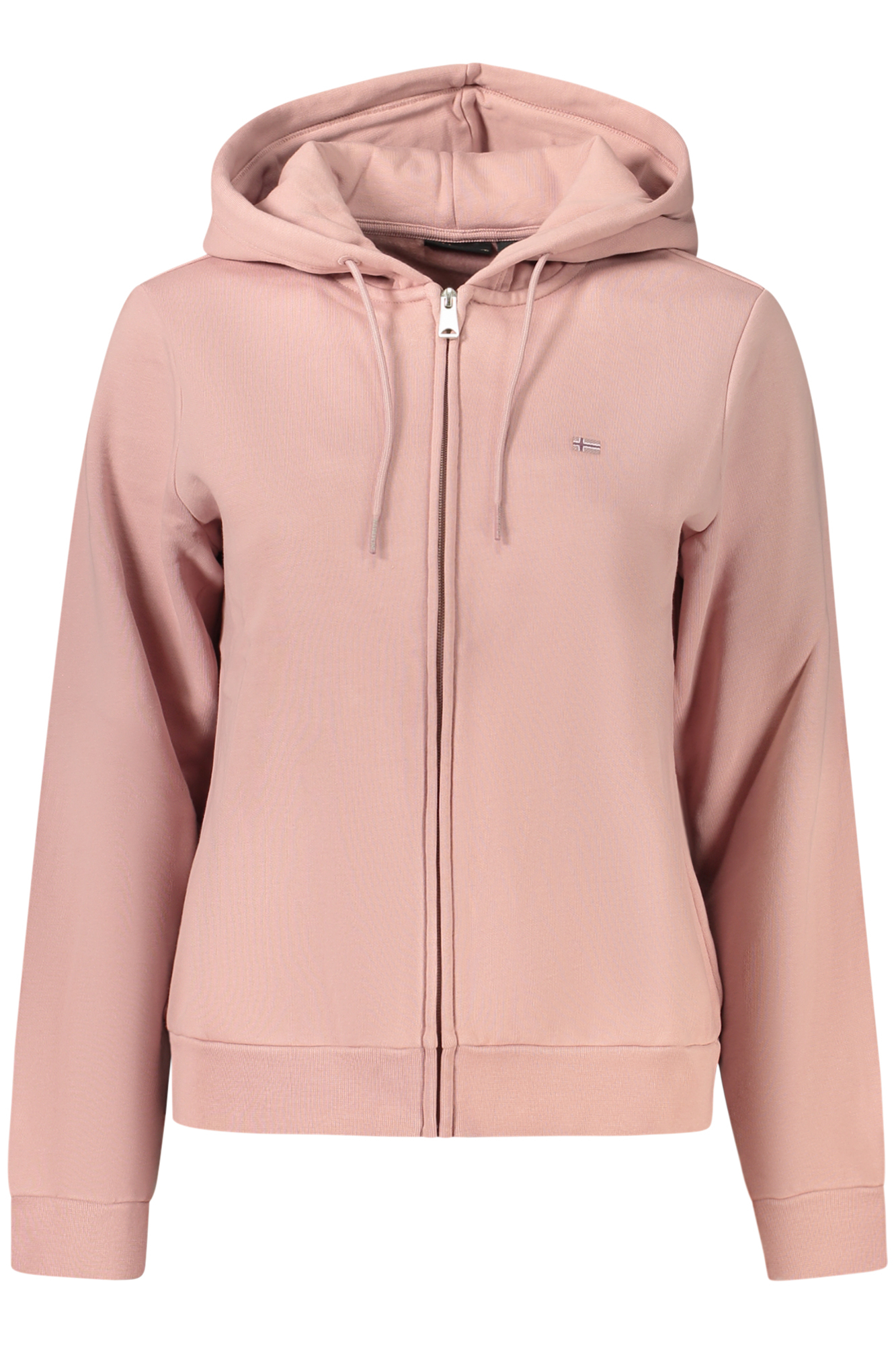 NAPAPIJRI FELPA CON ZIP DONNA - Rosa