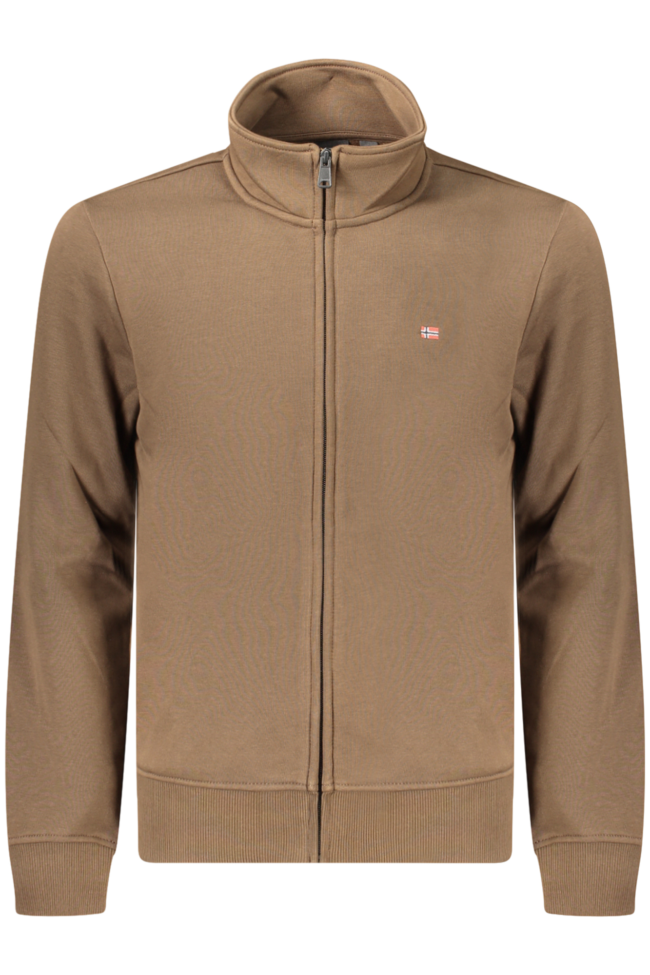 NAPAPIJRI FELPA CON ZIP UOMO - Marrone