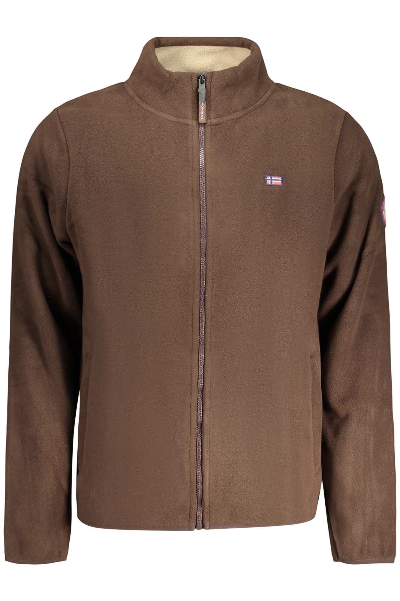 NORWAY 1963 FELPA CON ZIP UOMO - Marrone