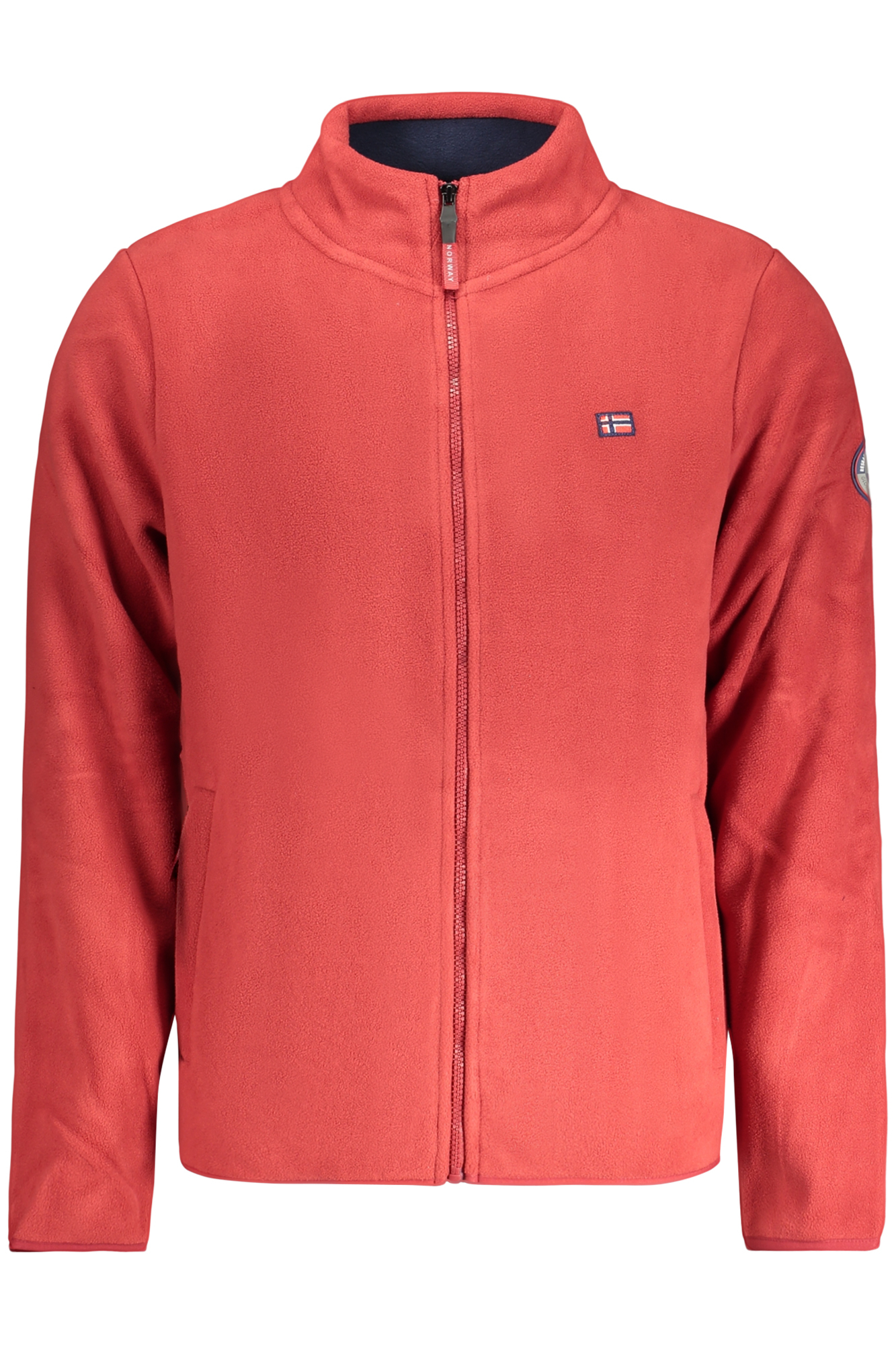 NORWAY 1963 FELPA CON ZIP UOMO - Rosso