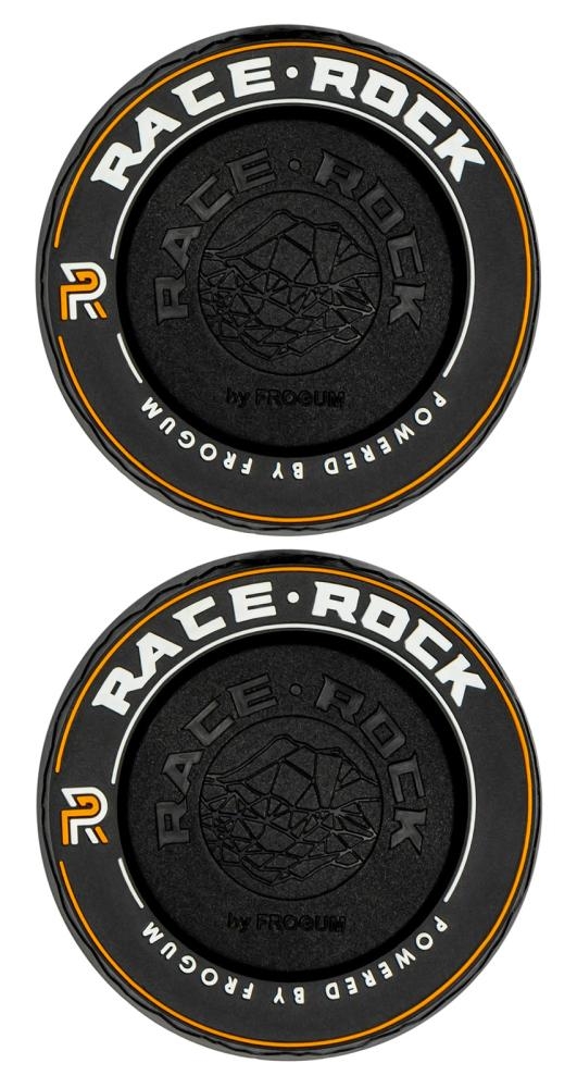 Coppia anelli Race Rock Velour arancione