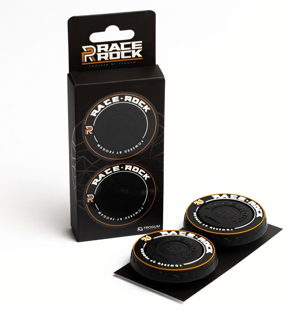 Coppia anelli Race Rock Velour arancione - immagine 2