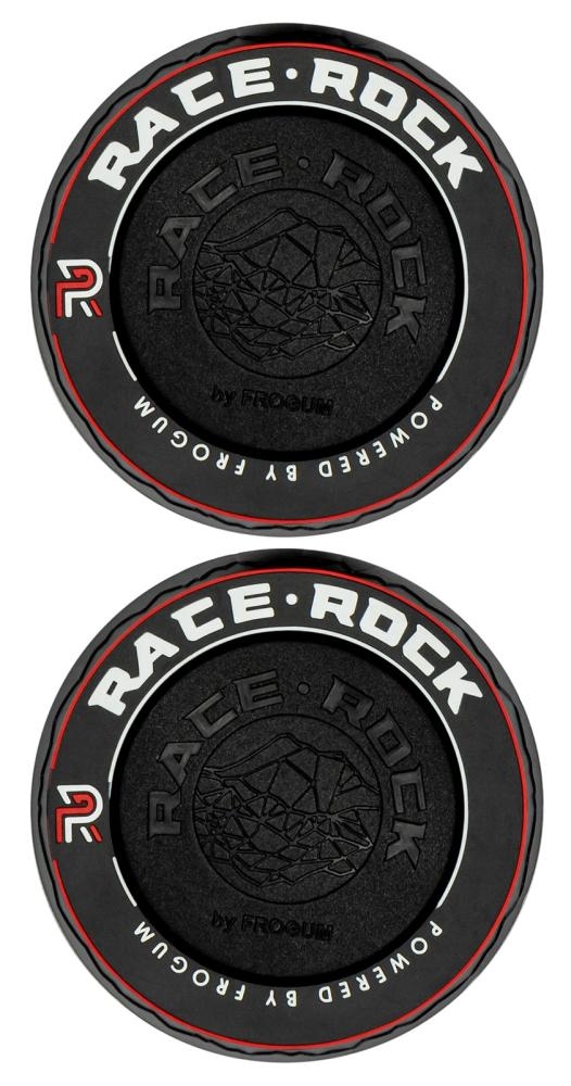 Coppia anelli Race Rock Velour rosso