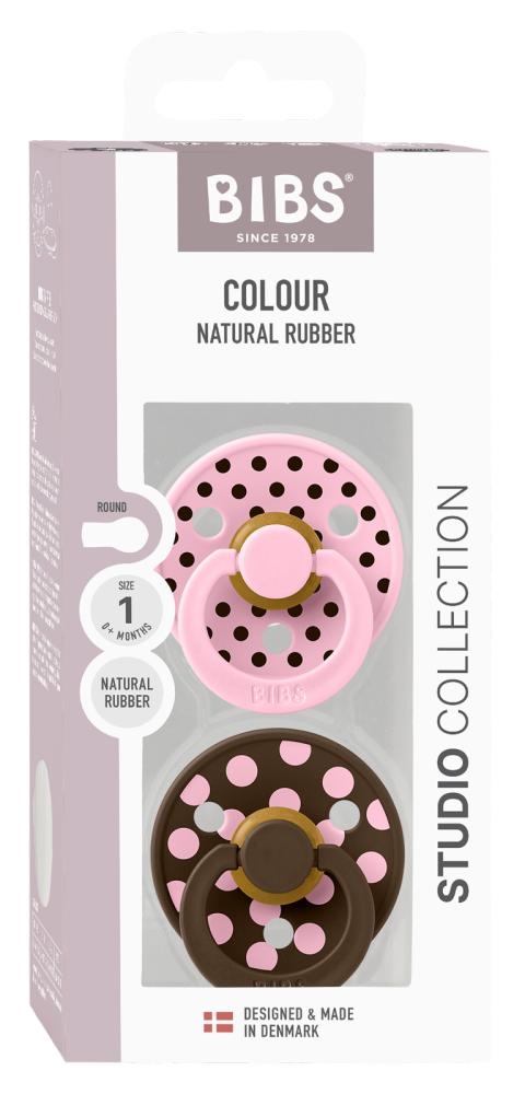 Studio Polka 2 ciucci in lattice taglia 1 Baby Pink/Mocha - immagine 2