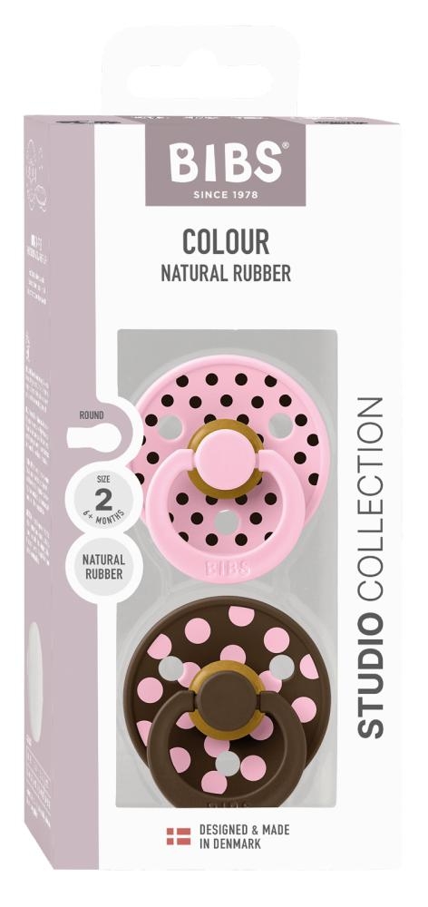 Studio Polka 2 ciucci in lattice taglia 2 Baby Pink/Mocha - immagine 2