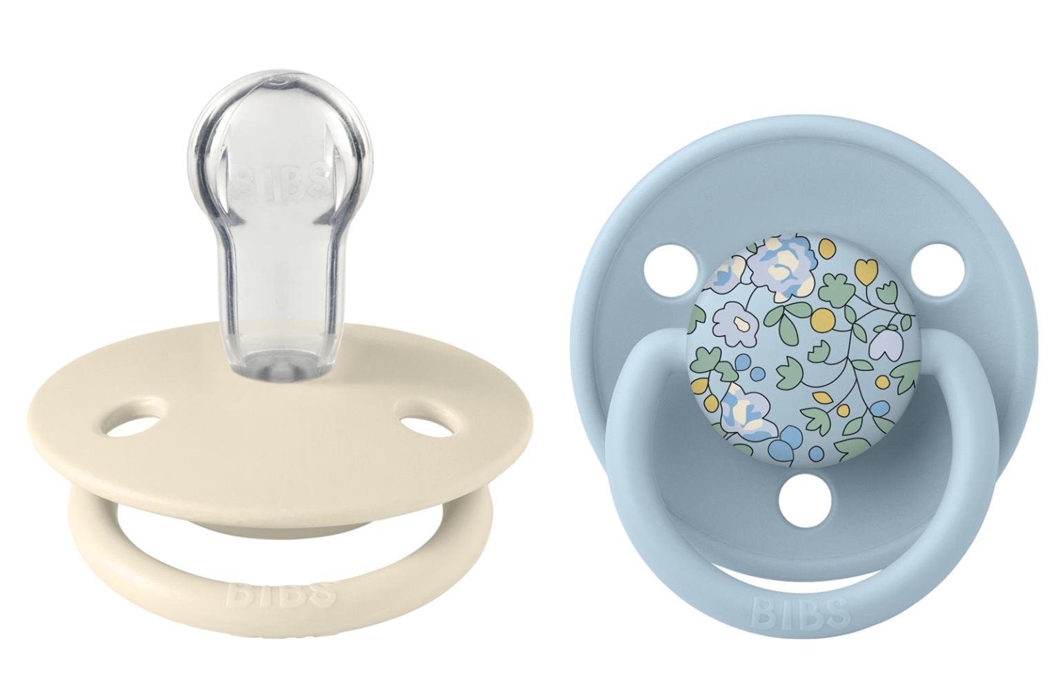 De Lux x Liberty 2 ciucci in silicone taglia unica Eloise/Baby Blue Mix