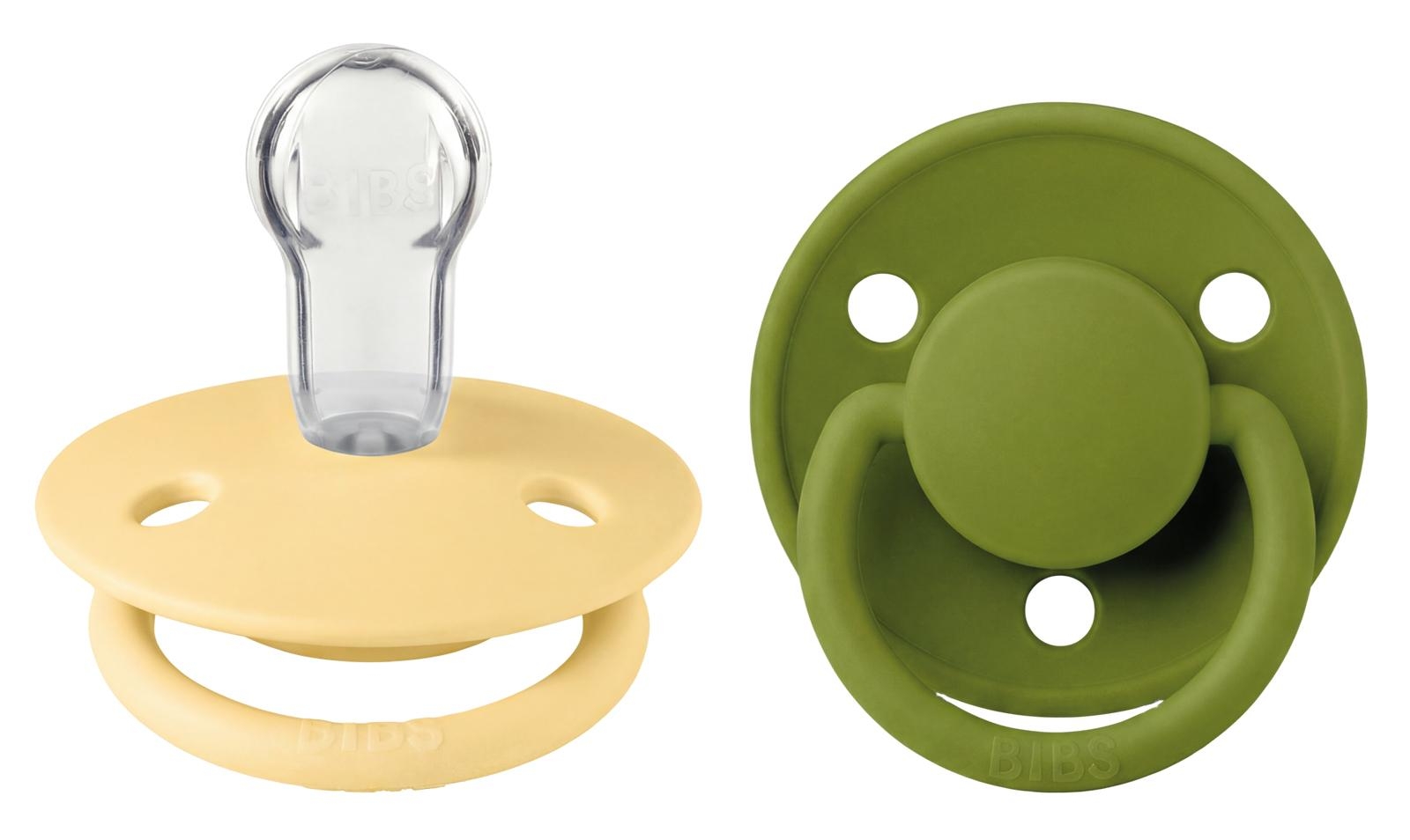 De Lux 2 ciucci in silicone taglia unica Pale Butter/Wasabi