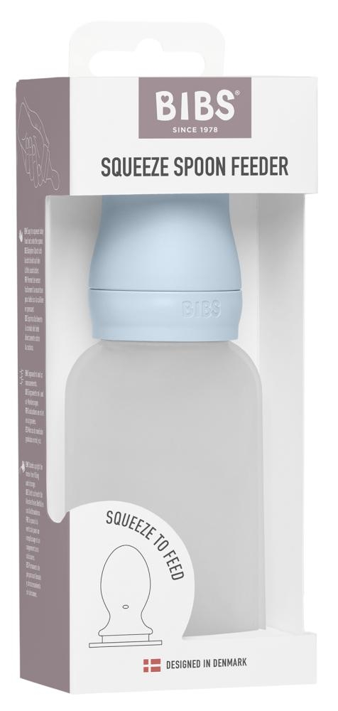 Cucchiaio in silicone squeeze Baby Blue - immagine 3