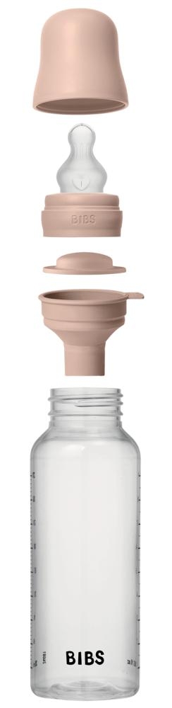 Biberon in plastica con tettarella in silicone 270 ml flusso medio Blush - immagine 2