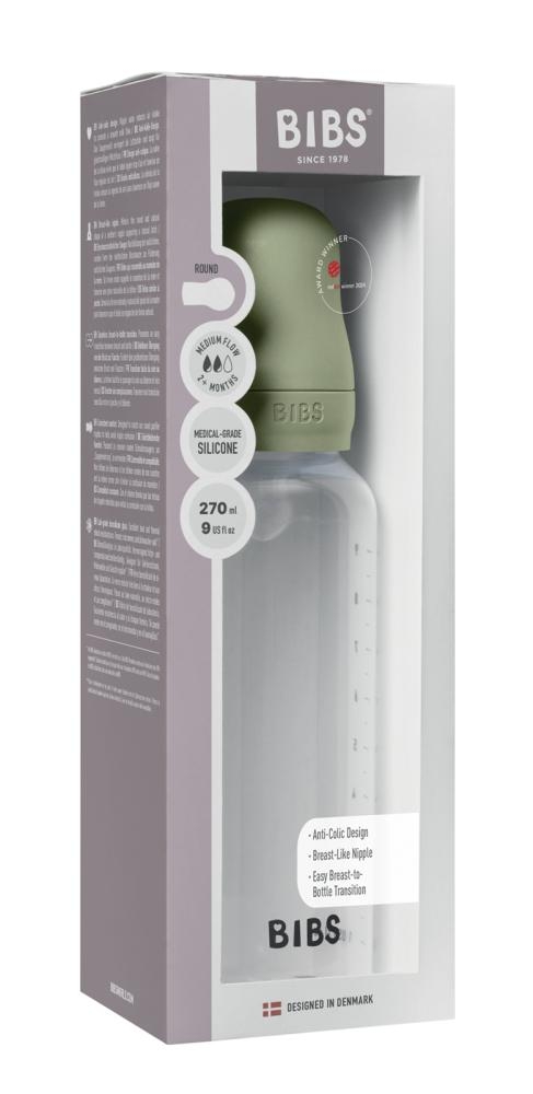 Biberon in plastica con tettarella in silicone 270 ml flusso medio Sage - immagine 3