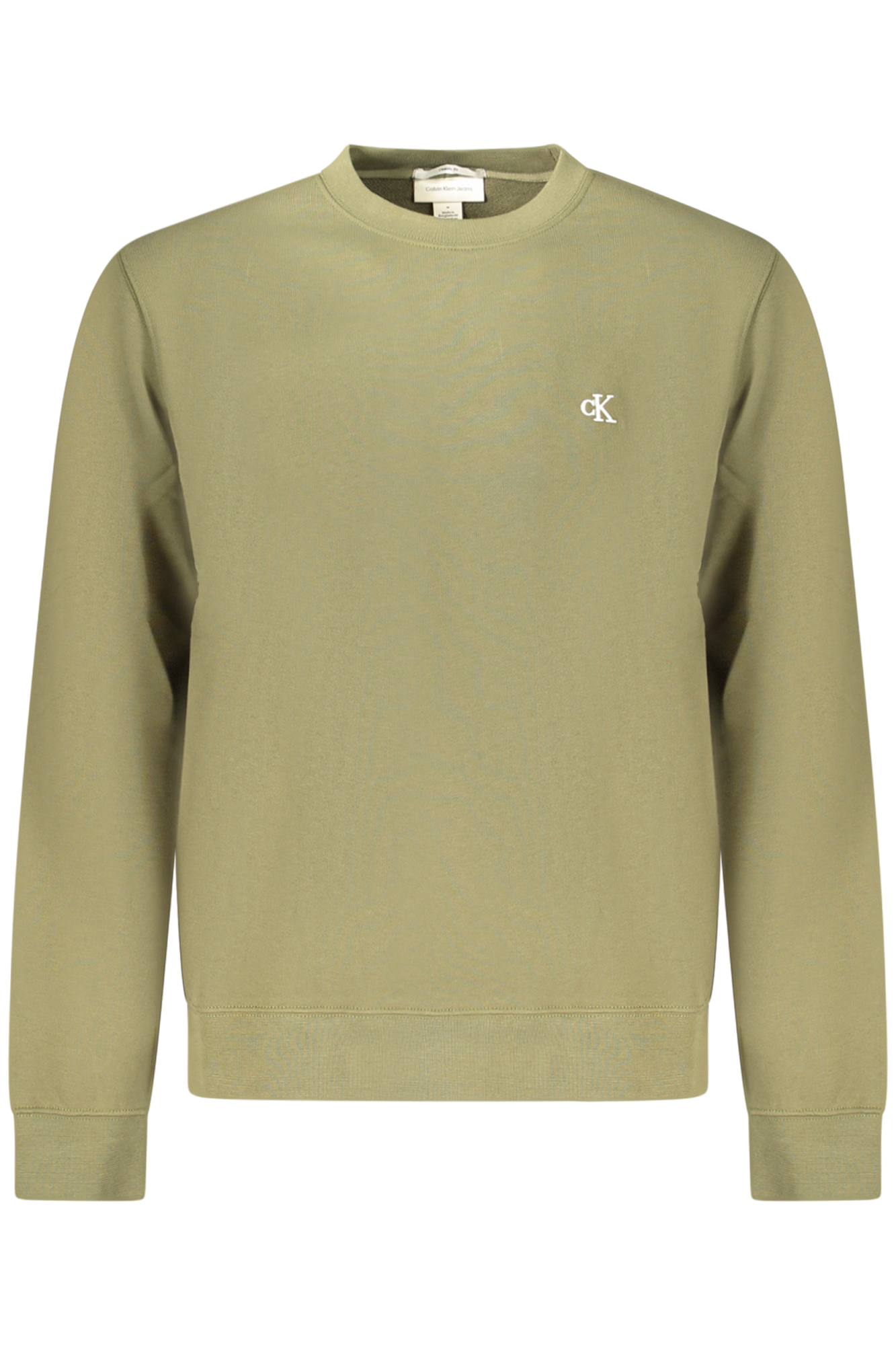 CALVIN KLEIN FELPA SENZA ZIP UOMO - Verde