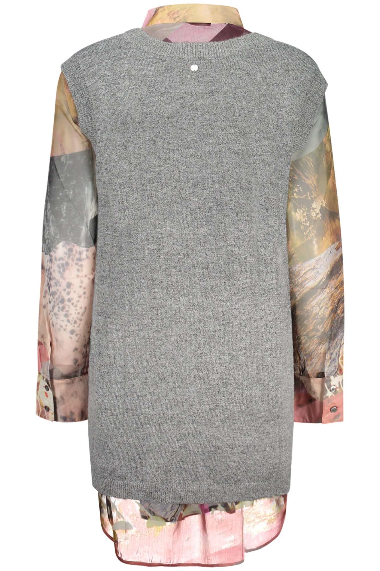 DESIGUAL CAMICIA MANICHE LUNGHE DONNA - Grigio - immagine 2