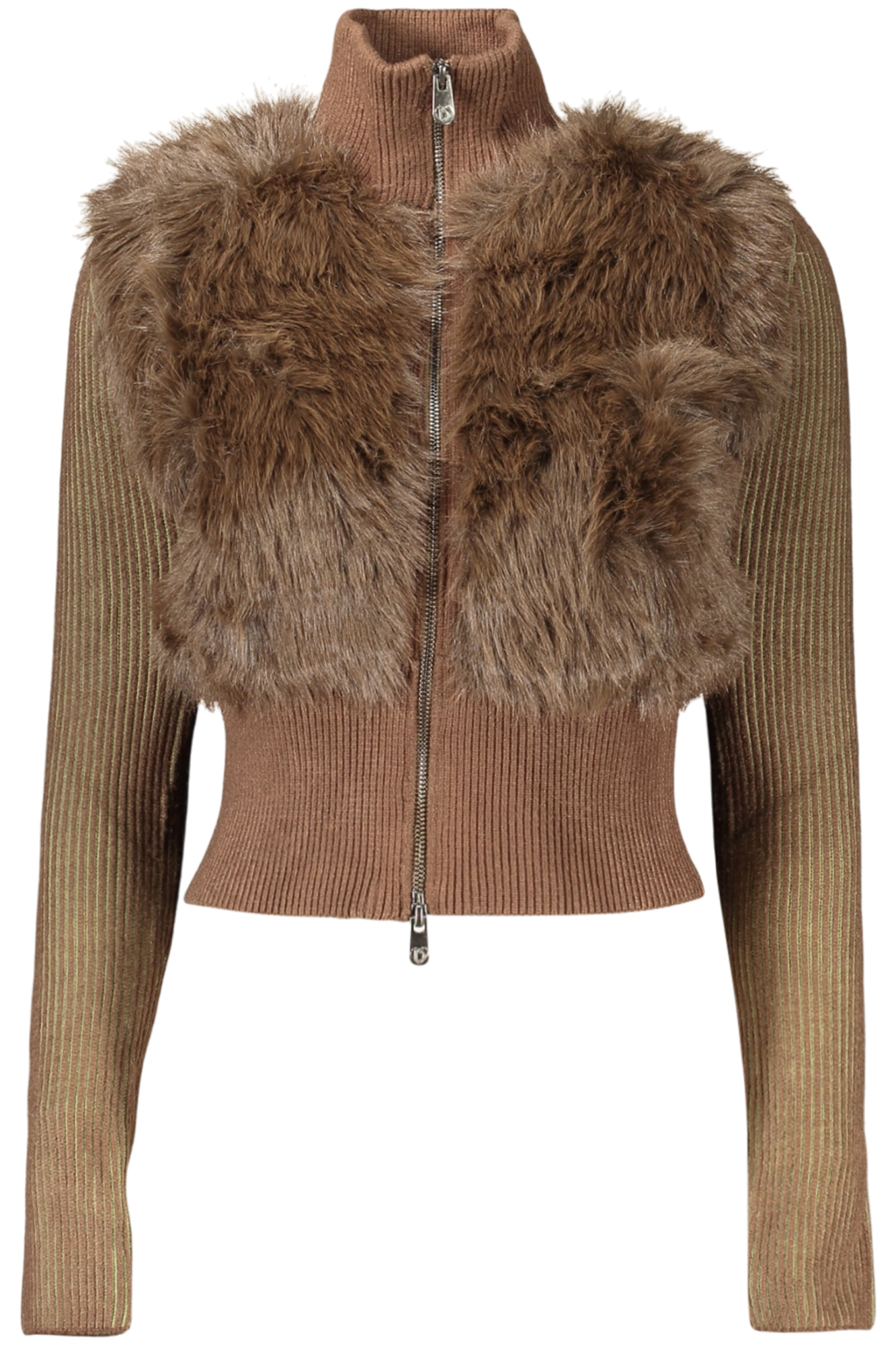 DESIGUAL CARDIGAN DONNA - Marrone