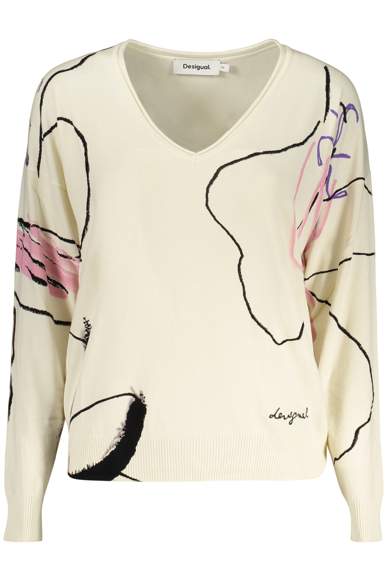 DESIGUAL MAGLIA DONNA - Bianco
