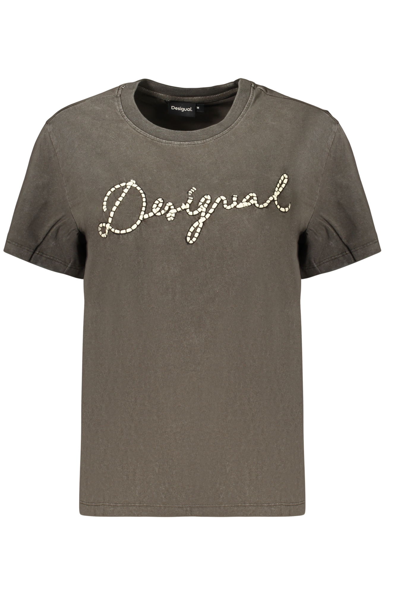 DESIGUAL T-SHIRT MANICHE CORTE DONNA - Grigio