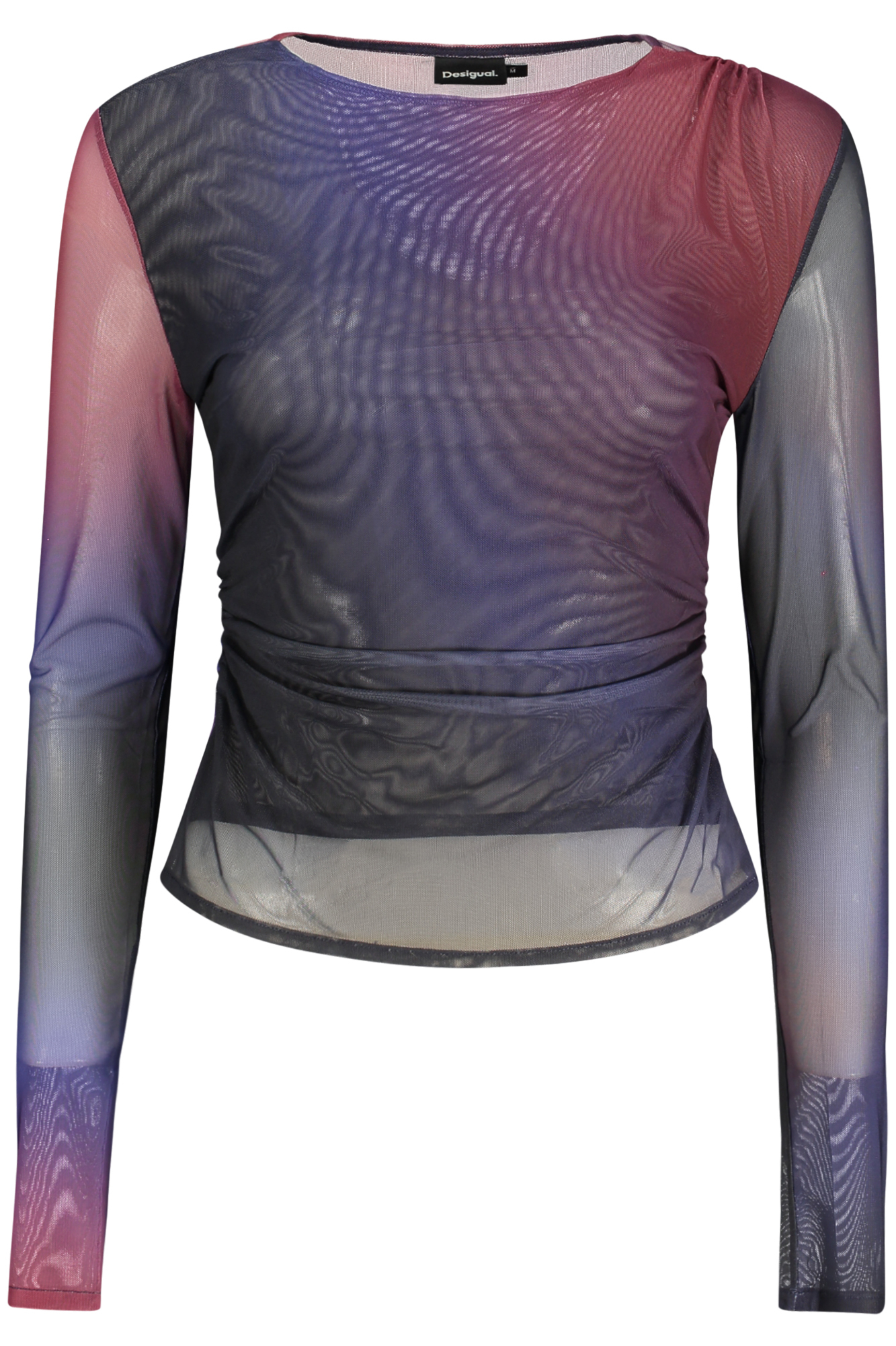 DESIGUAL T-SHIRT MANICHE LUNGHE DONNA - Blu