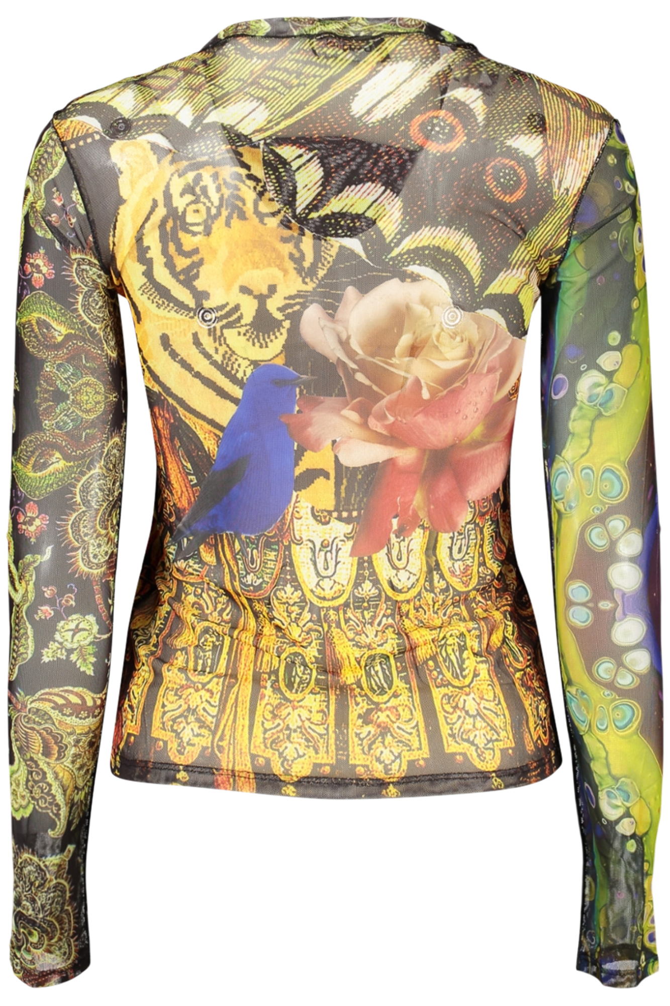 DESIGUAL T-SHIRT MANICHE LUNGHE DONNA - Giallo - immagine 2