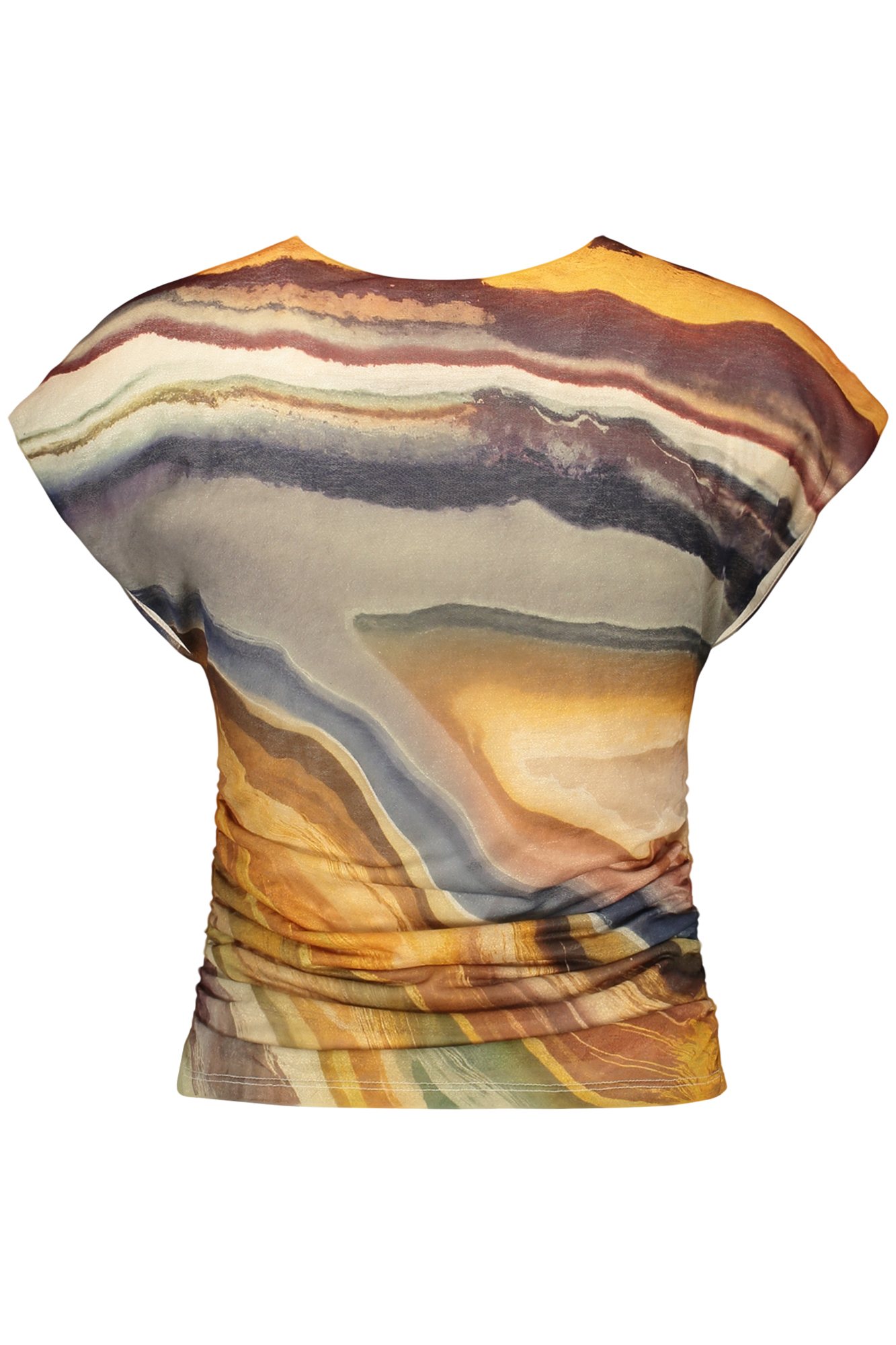 DESIGUAL T-SHIRT SENZA MANICHE DONNA - Beige - immagine 2